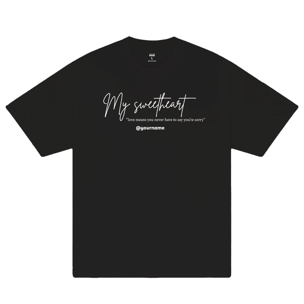 Custom Couple My Sweetheart T-Shirt