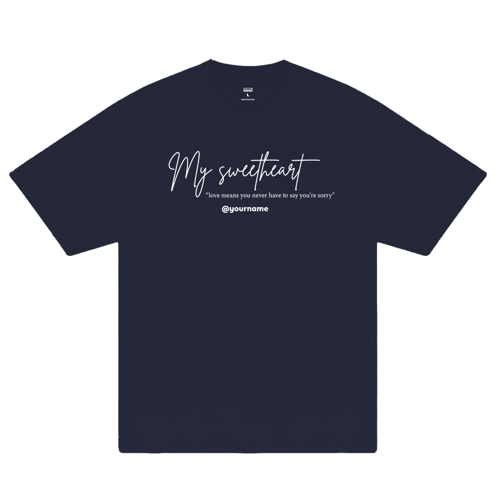 Custom Couple My Sweetheart T-Shirt