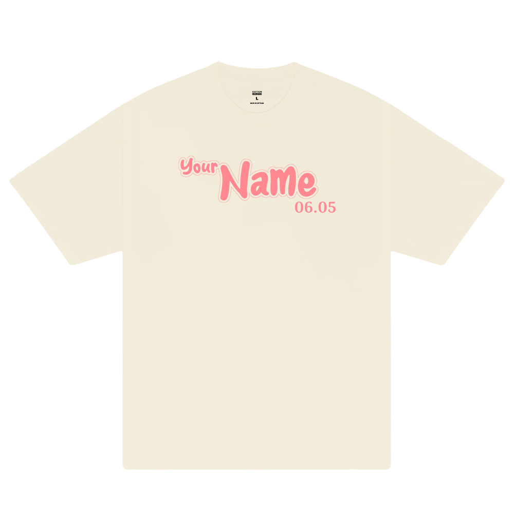 Custom Couple Name x Number T-Shirt