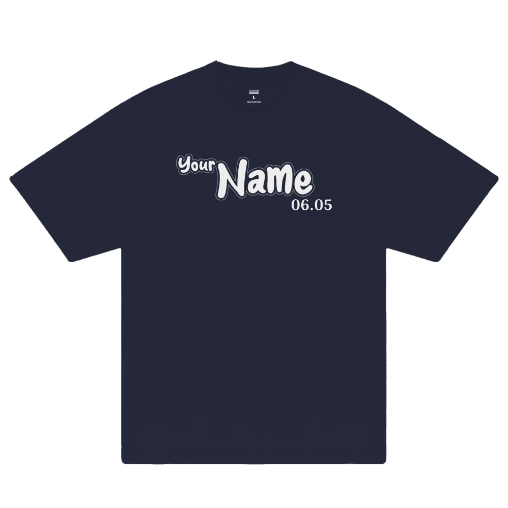 Custom Couple Name x Number T-Shirt