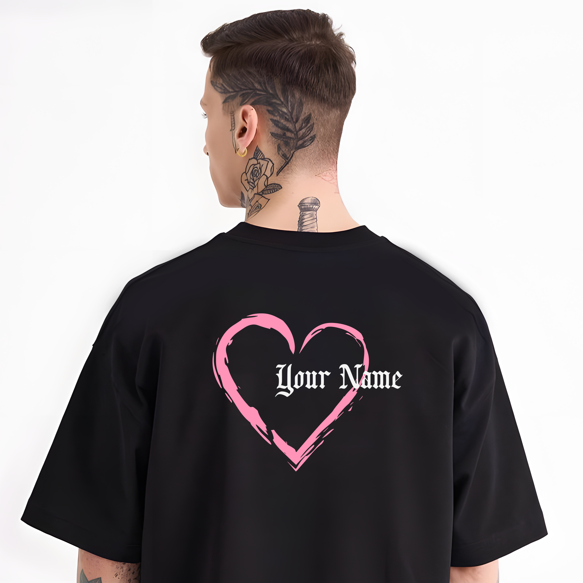 Custom Couple Spider Heart T-Shirt