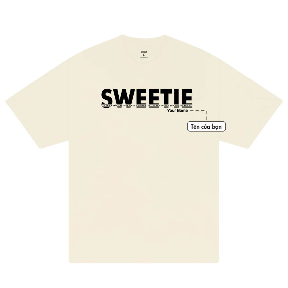 Custom Couple Sweetie T-Shirt