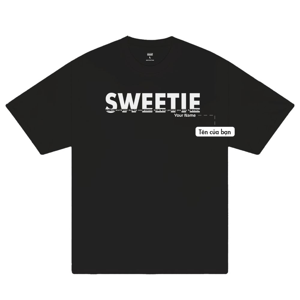 Custom Couple Sweetie T-Shirt