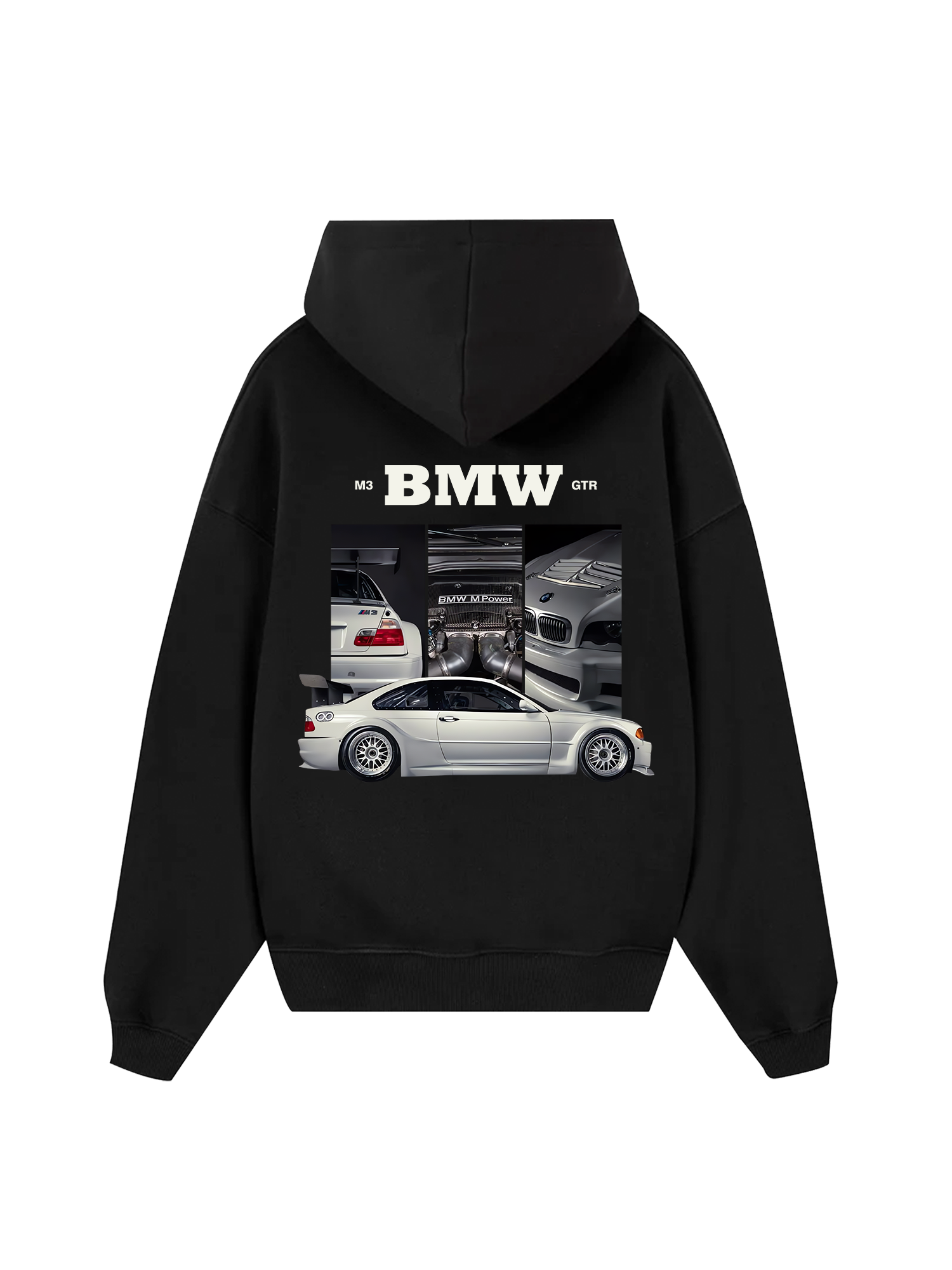 BMW M3 GTR Silver Hoodie