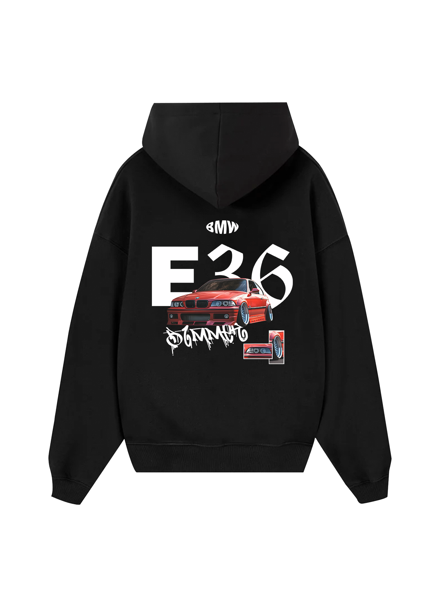 BMW E36 Crimson Hoodie