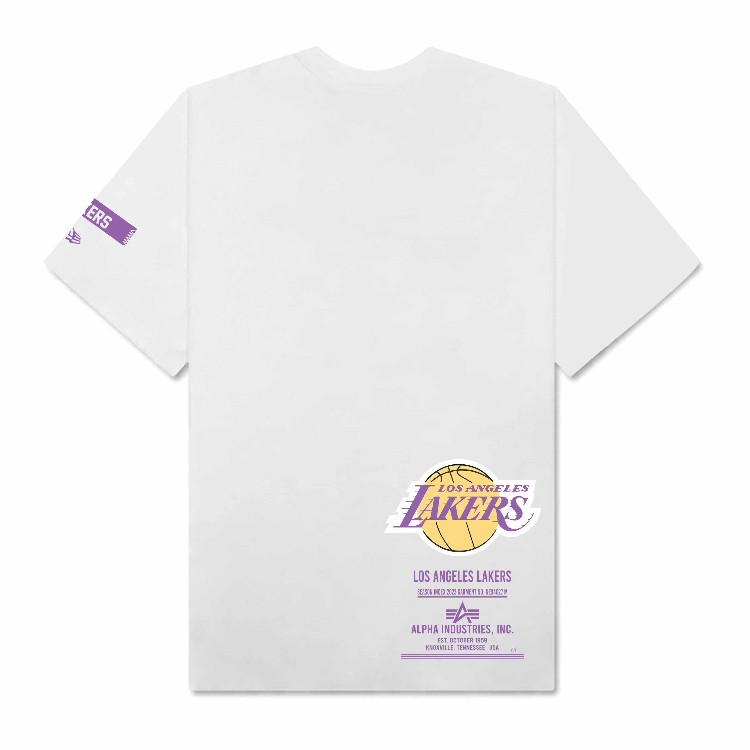 NBA Los Angeles Lakers Alpha Industries Striped T-Shirt