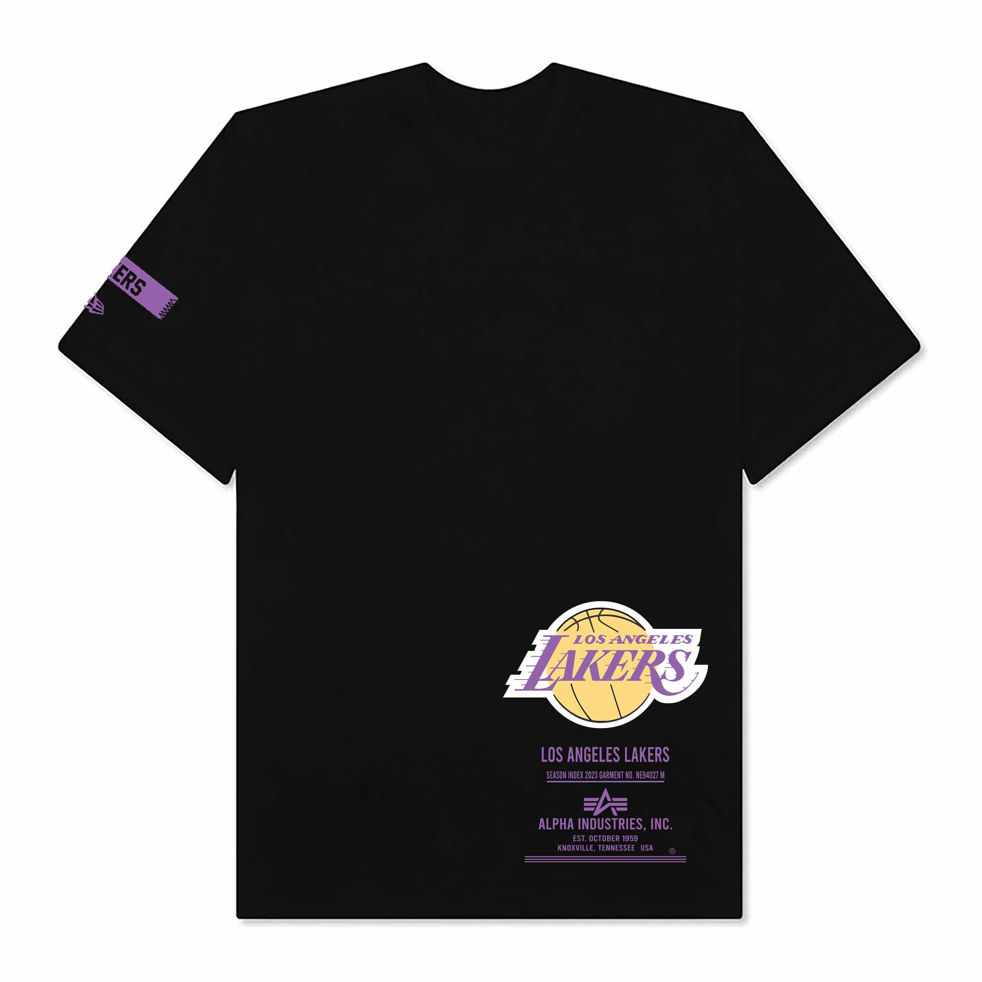 NBA Los Angeles Lakers Alpha Industries Striped T-Shirt