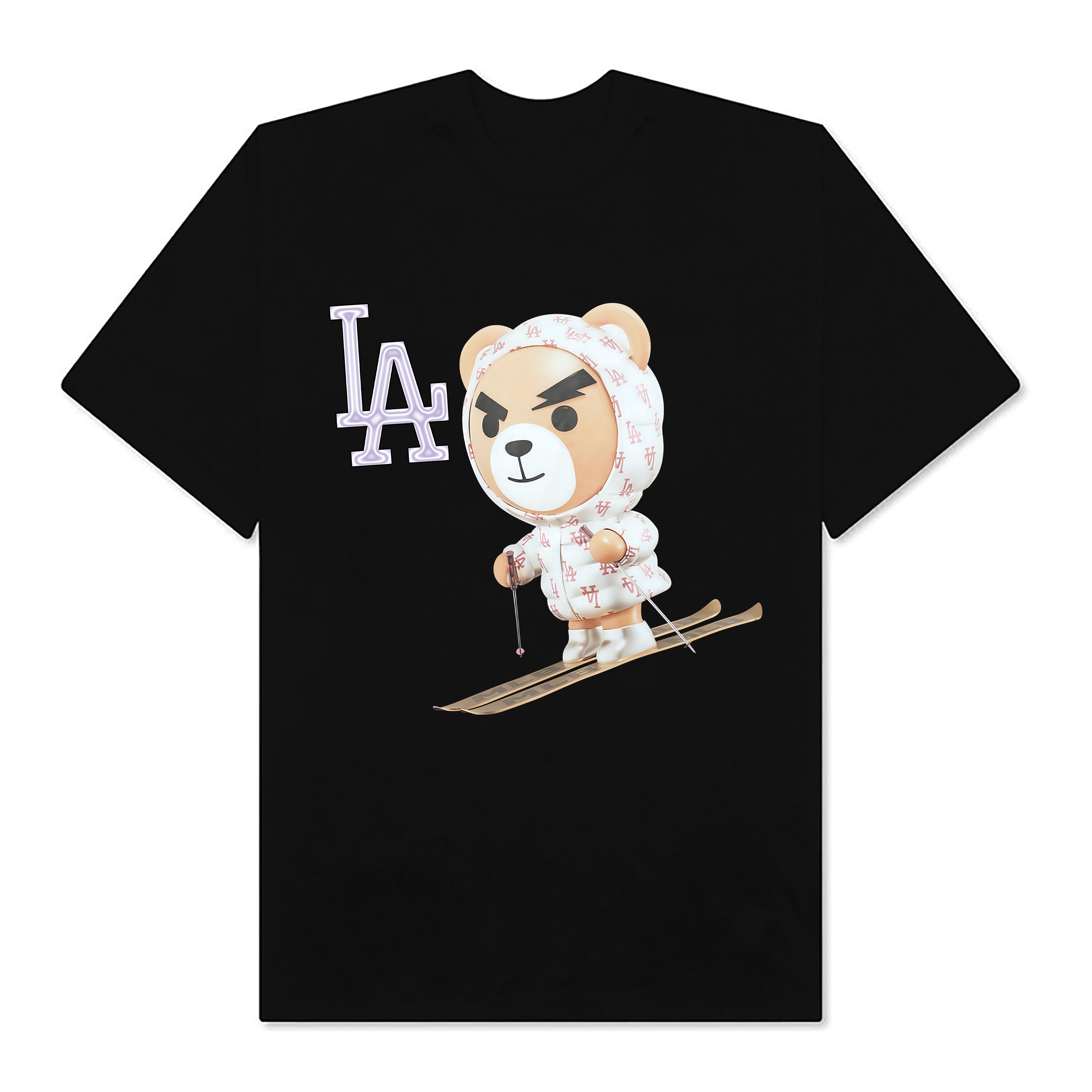 MLB Los Angeles Dodgers Pattern T-Shirt