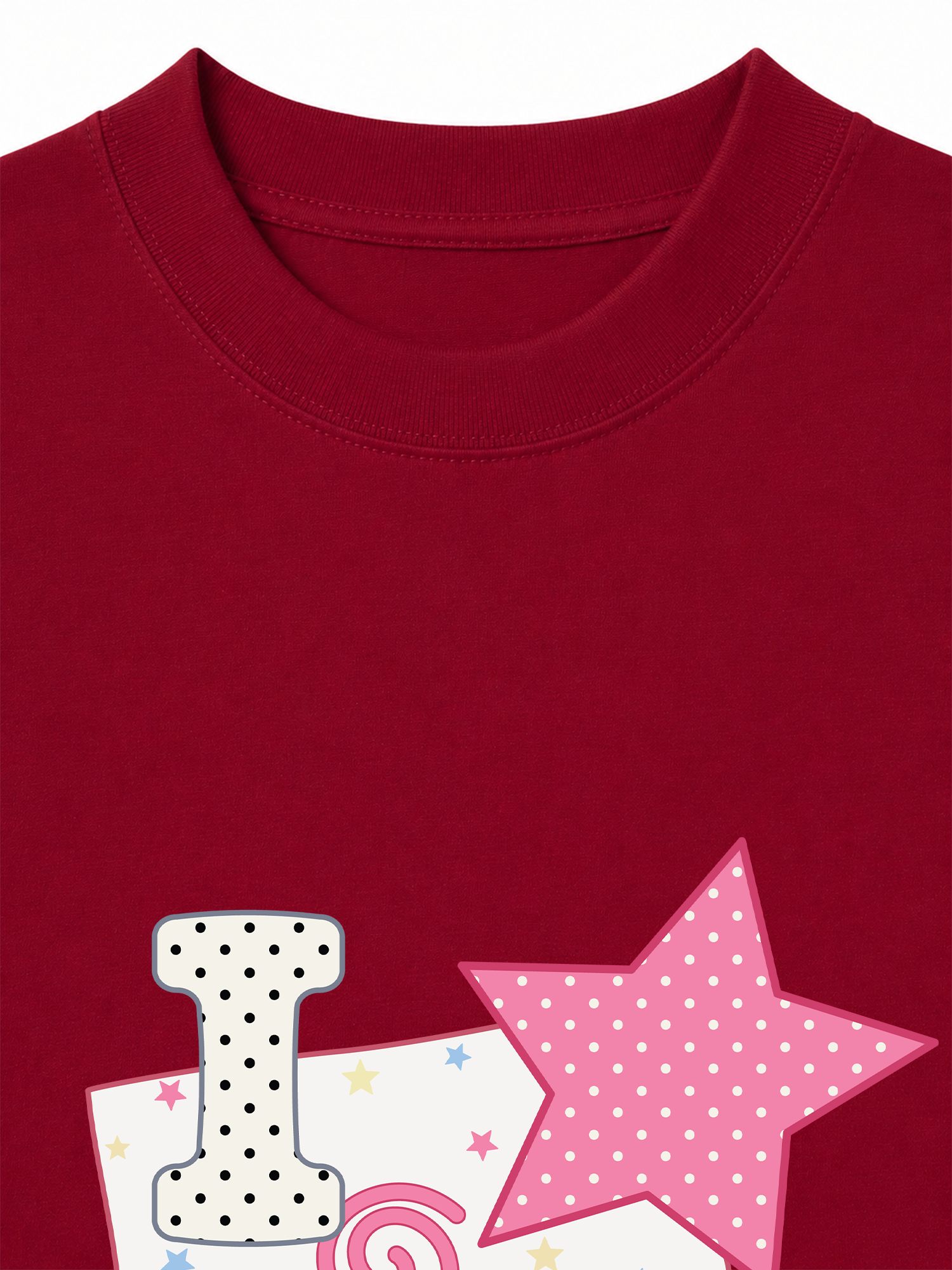 Áo Thun Relaxed Fit Dotty Mood Pink Star Candy