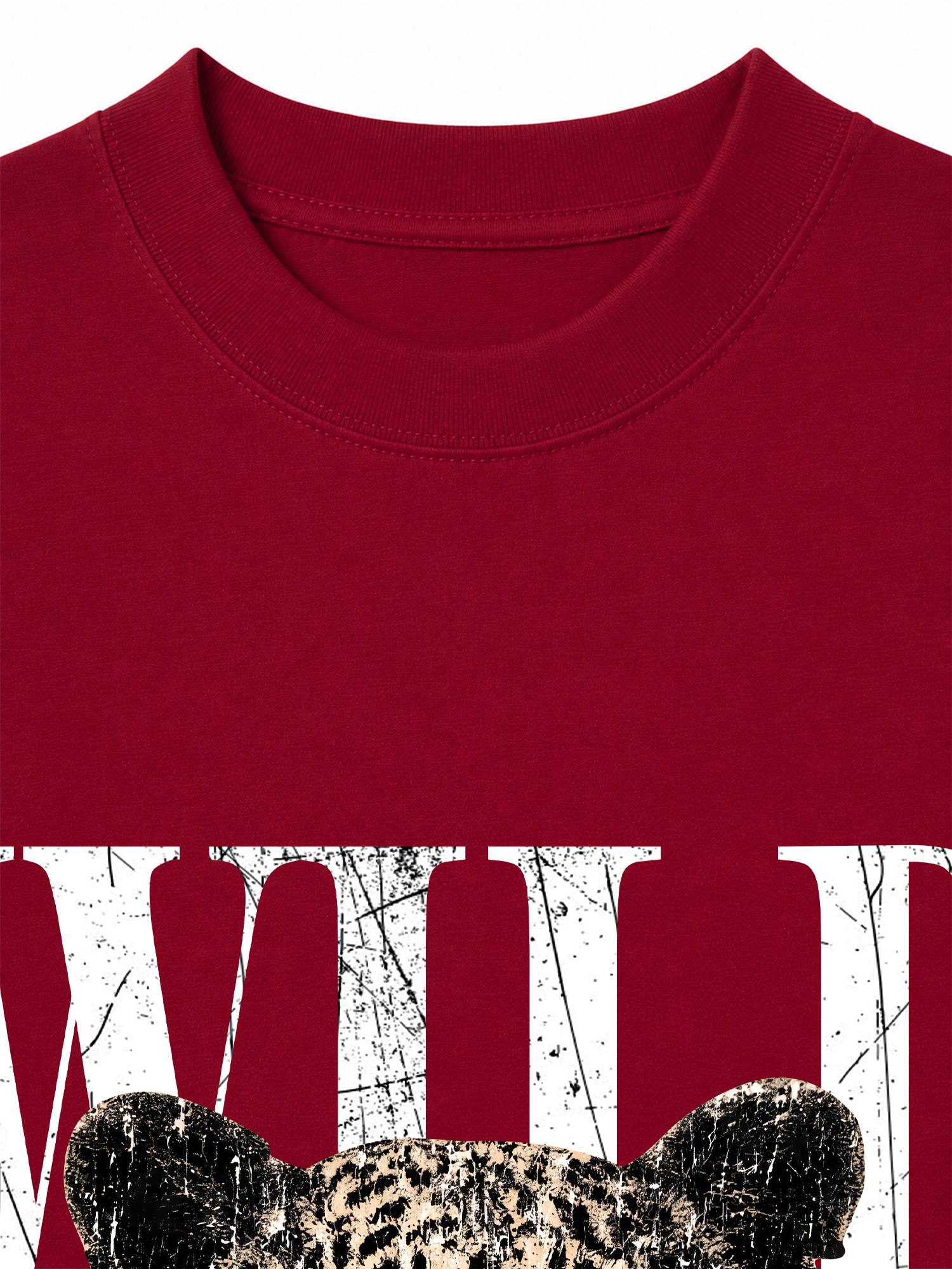 Áo Thun Relaxed Fit Urban Leopard Crimson Wild