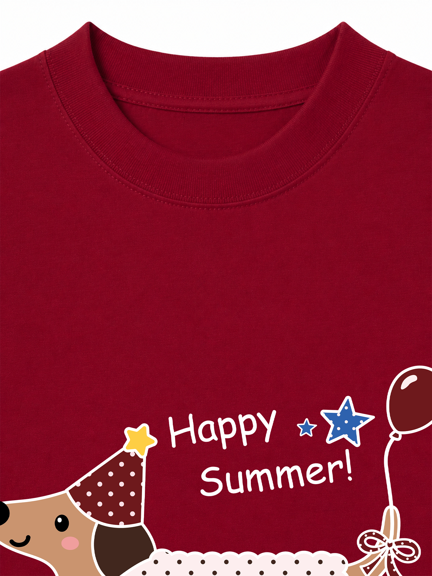 Áo Thun Relaxed Fit Dotty Mood Happy Summer Dog