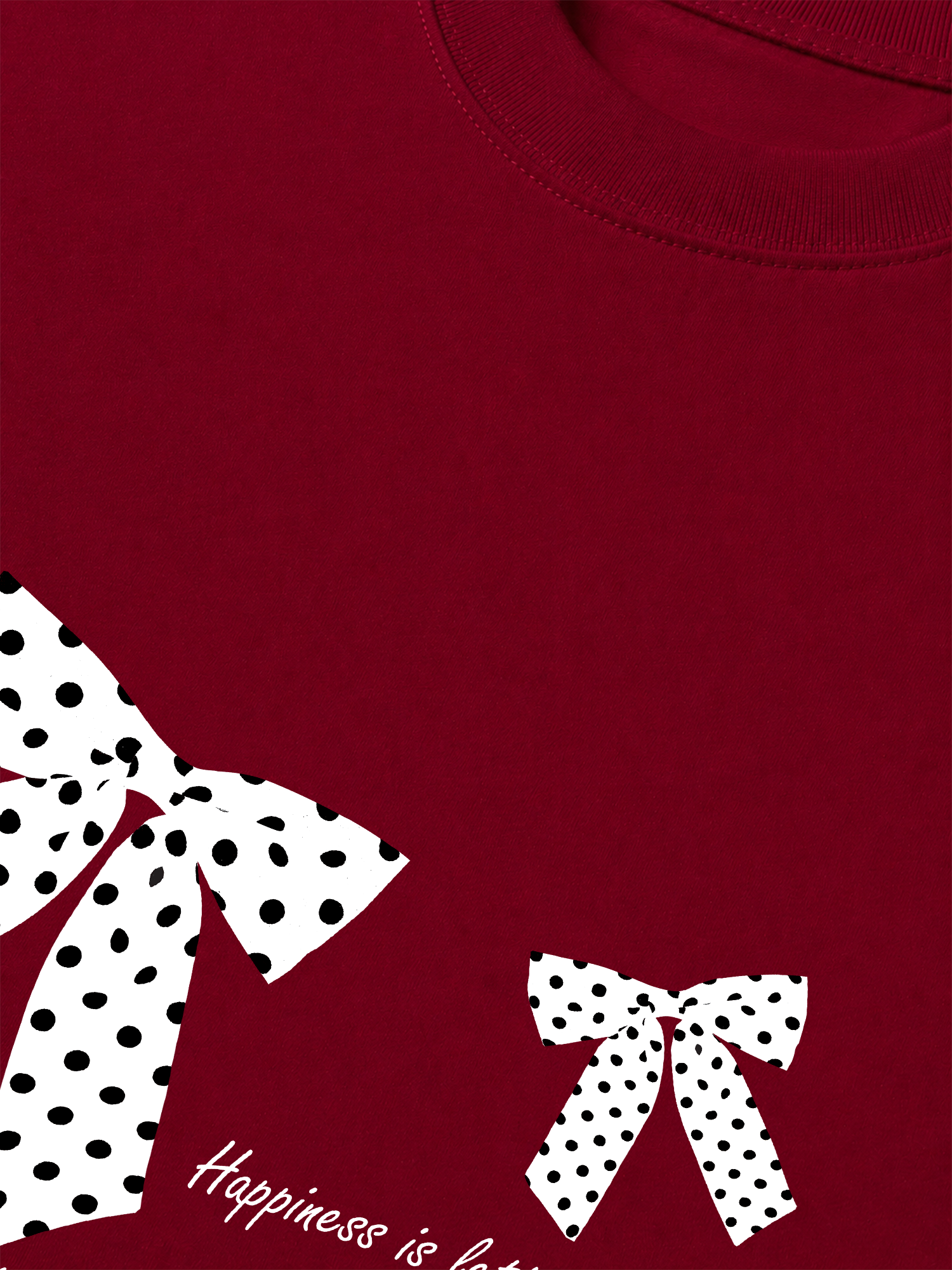 Áo Thun Relaxed Fit Dotty Mood Lovely Bloom Ribbon