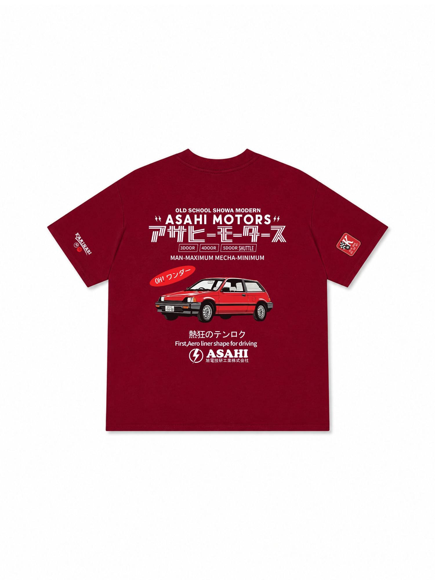 Áo Thun Relaxed Fit JDM Car Asahi Motors