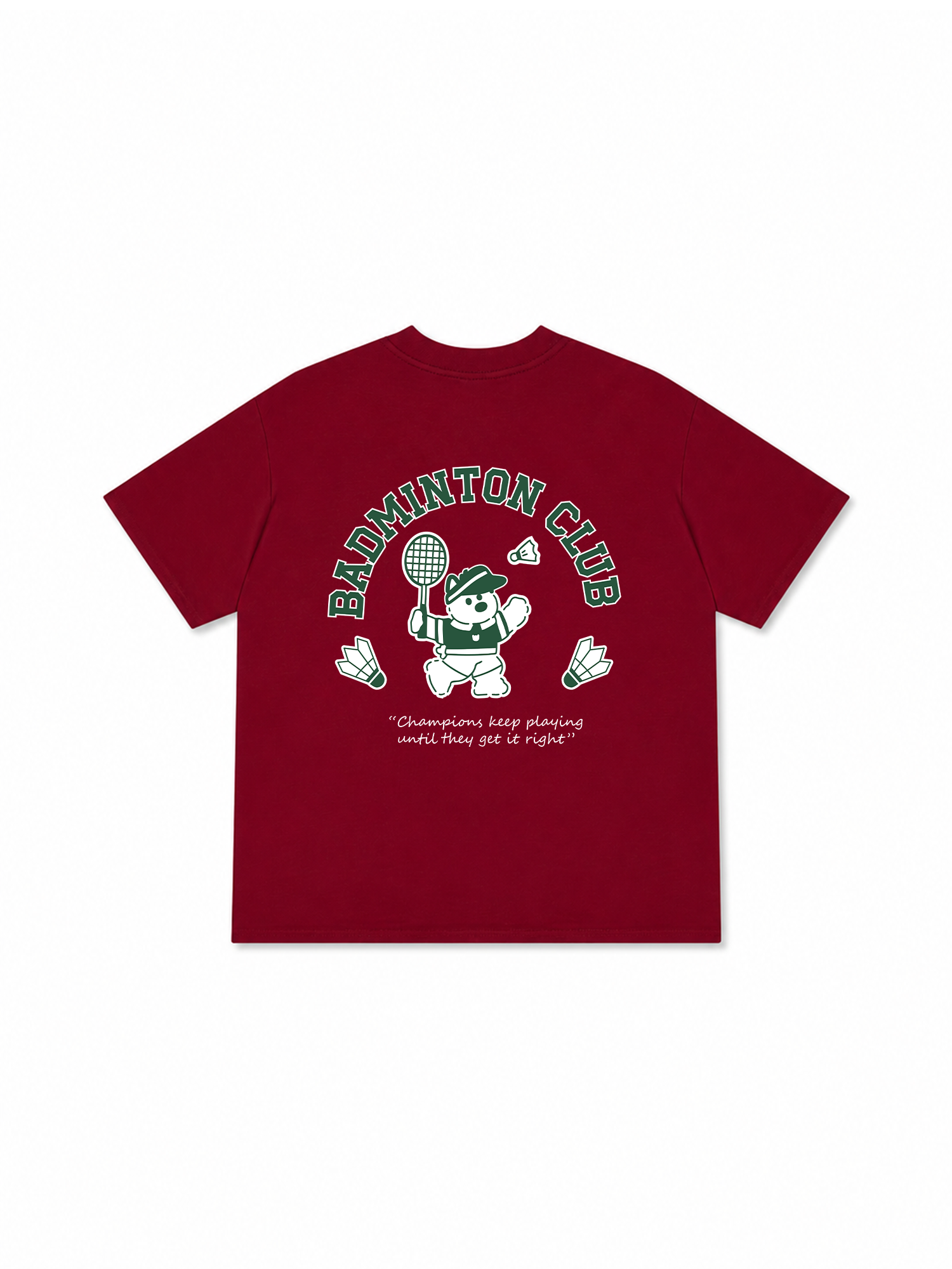 Áo Thun Relaxed Fit Badminton Club Green