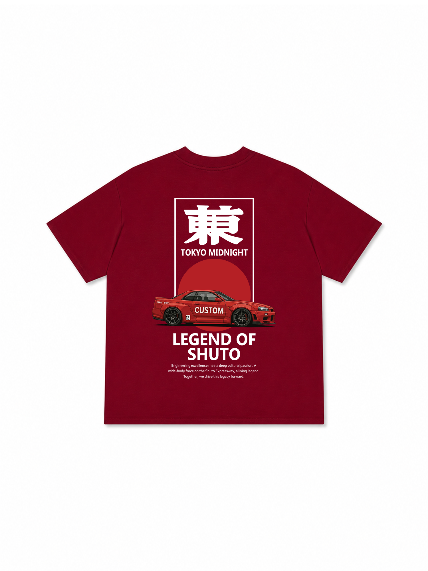 Áo Thun Relaxed Fit JDM Car Shuto Loop