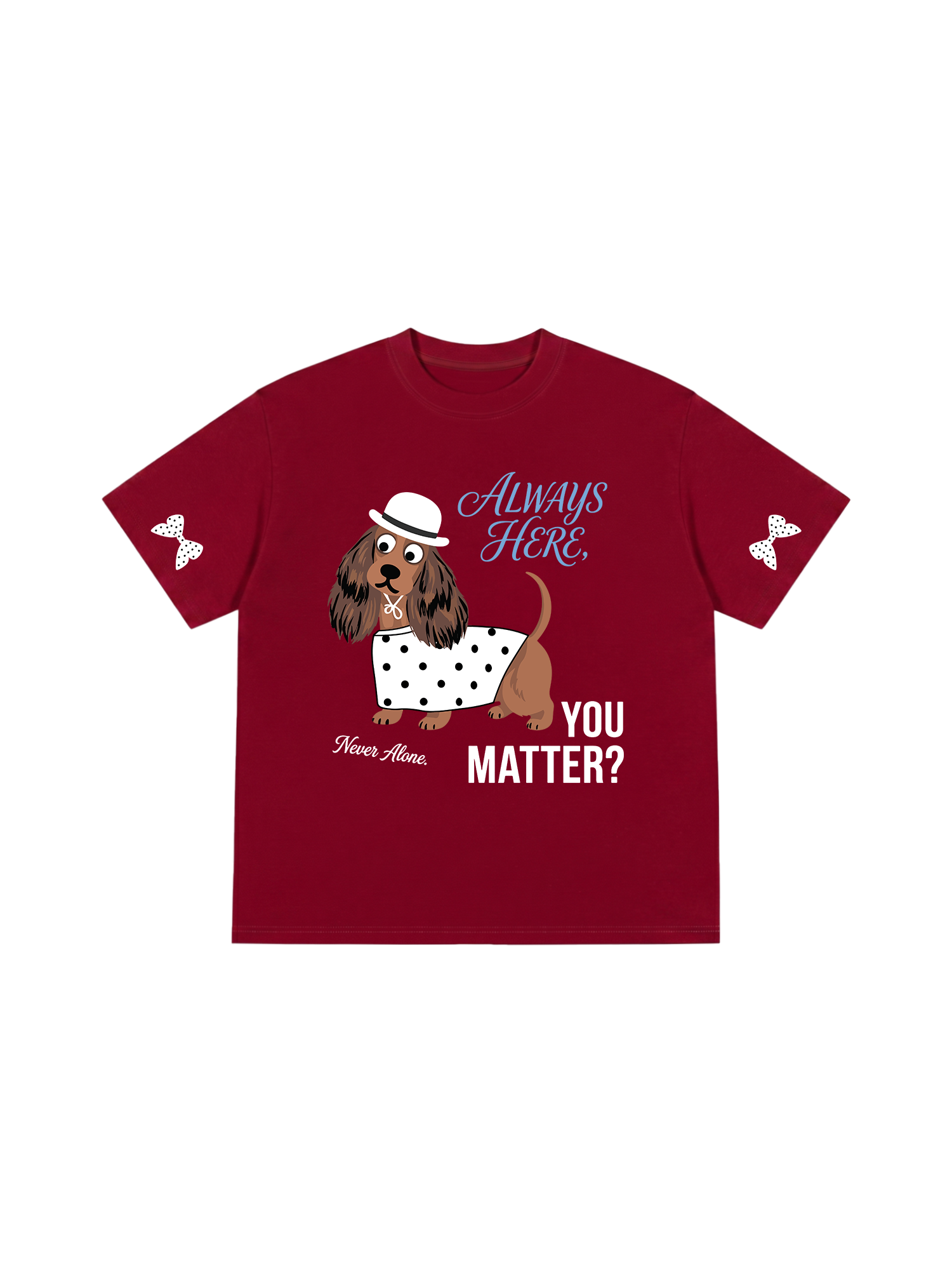 Áo Thun Relaxed Fit Dotty Mood Polka Dot Puppy Classic