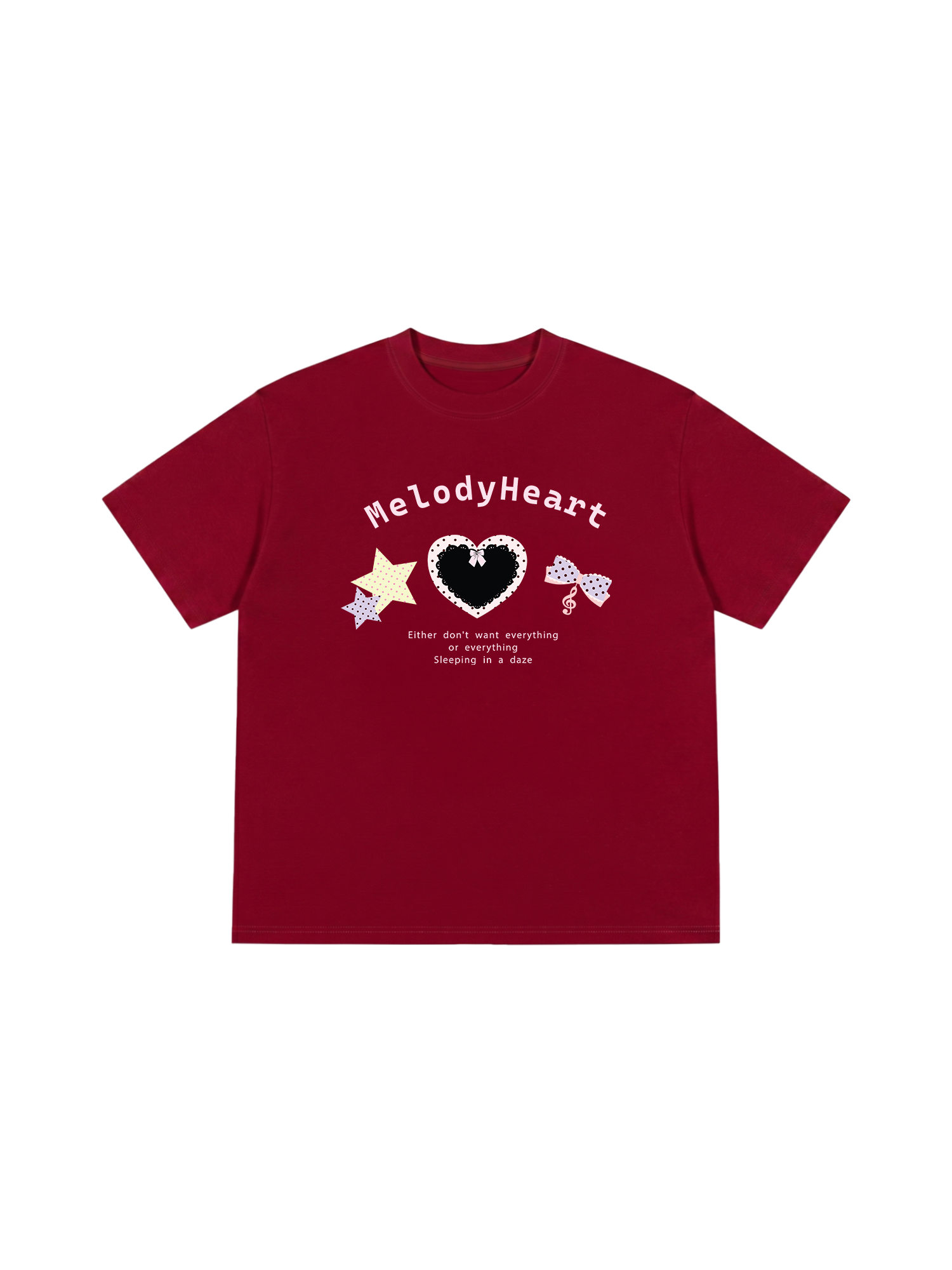 Áo Thun Relaxed Fit Dotty Mood Cherry Diary