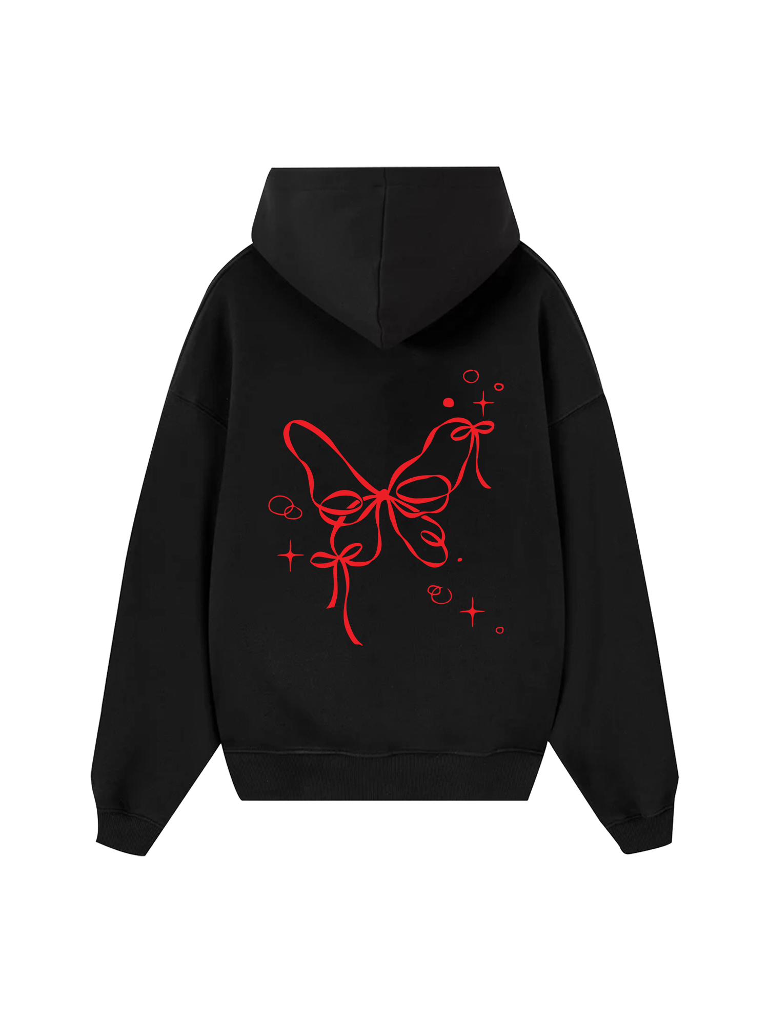 Girly Mood Butterfly Ribbon Hoodie