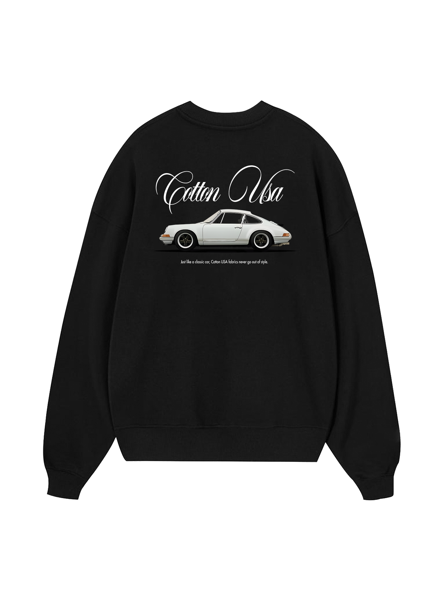 Classic Car White  Sweater