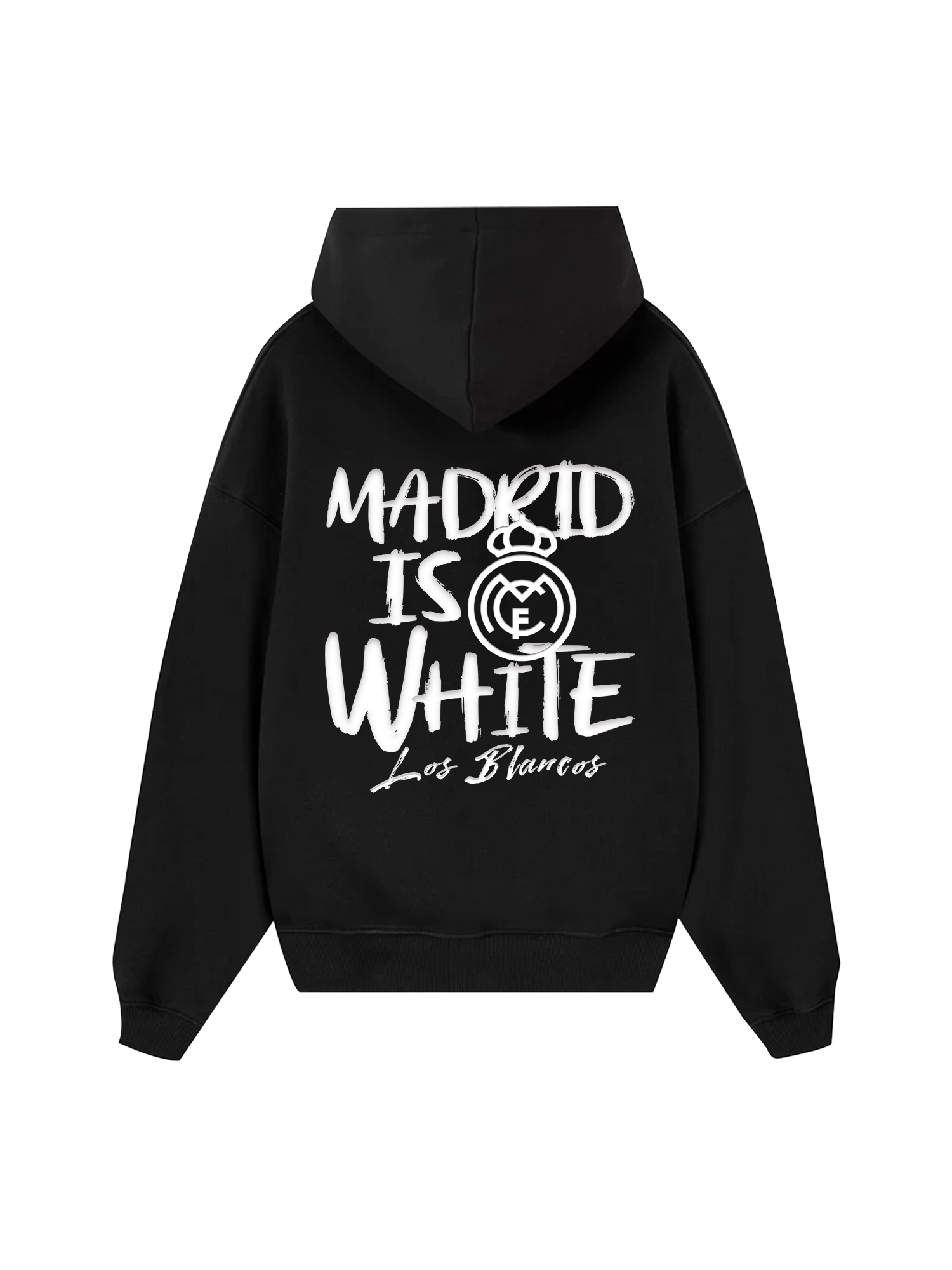 Real Marid Marid Is White Hoodie