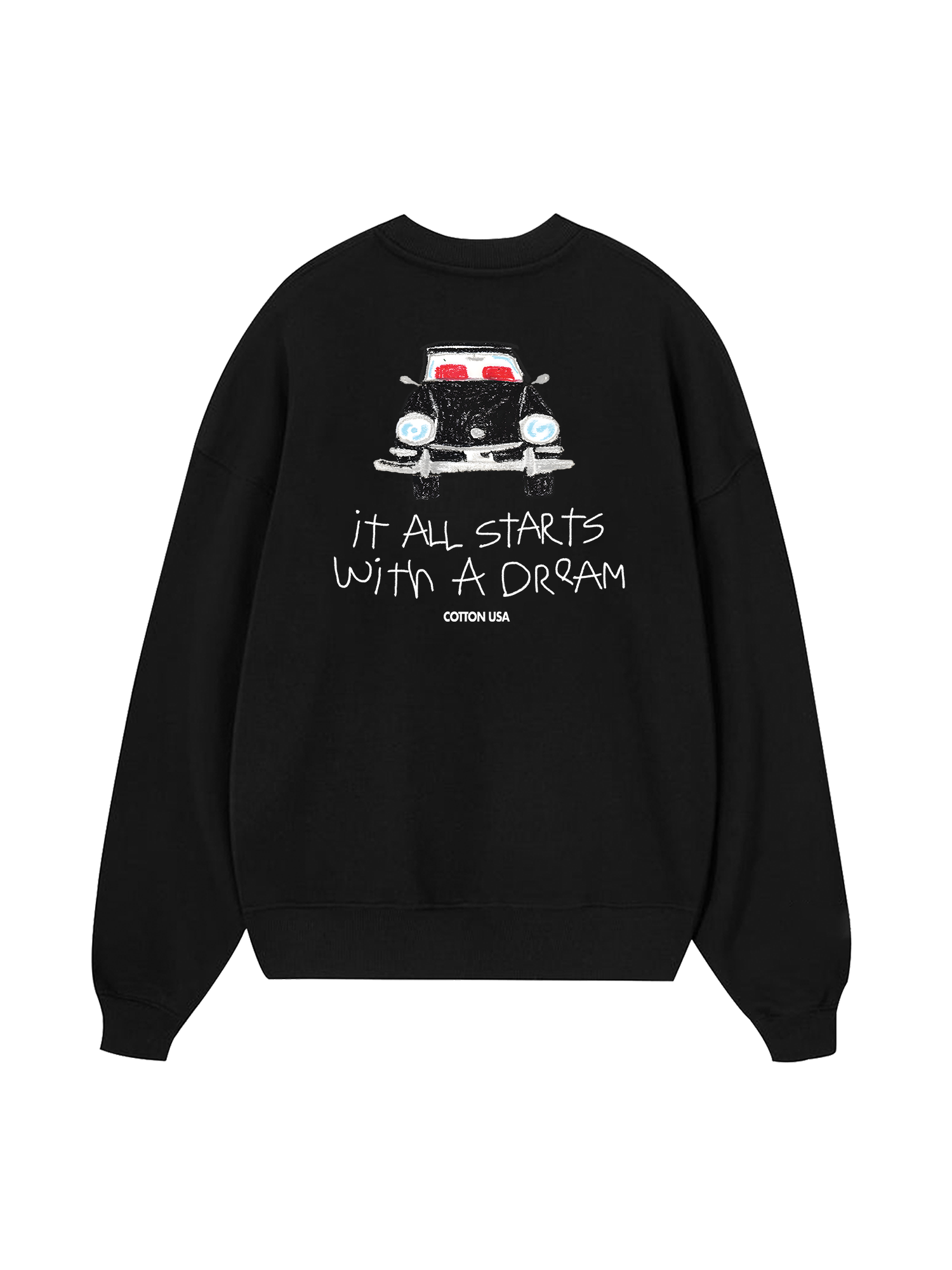Classic Car Dream Crayon Sweater