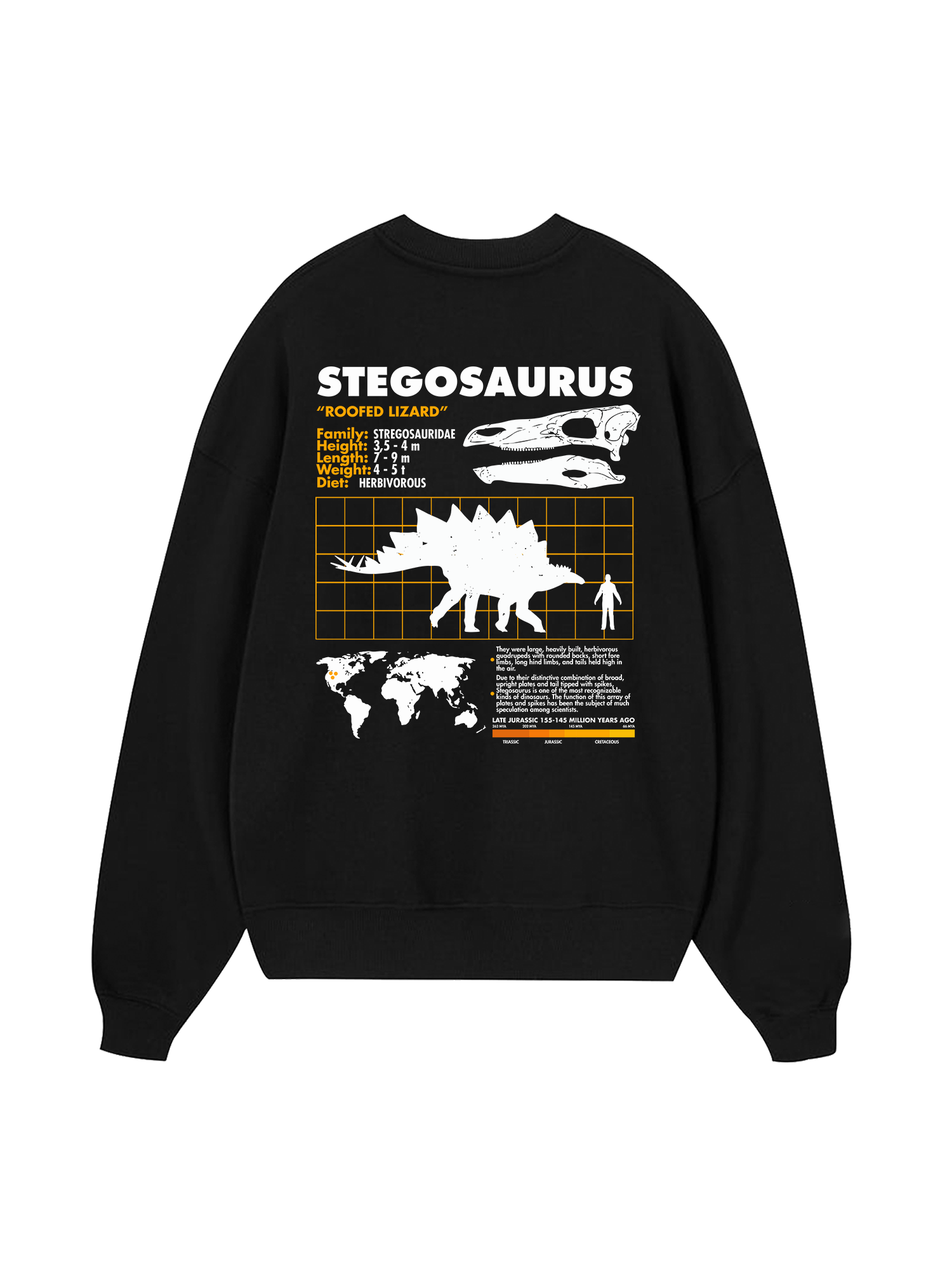 Wild Life Analysis Table Stegosaurus Sweater