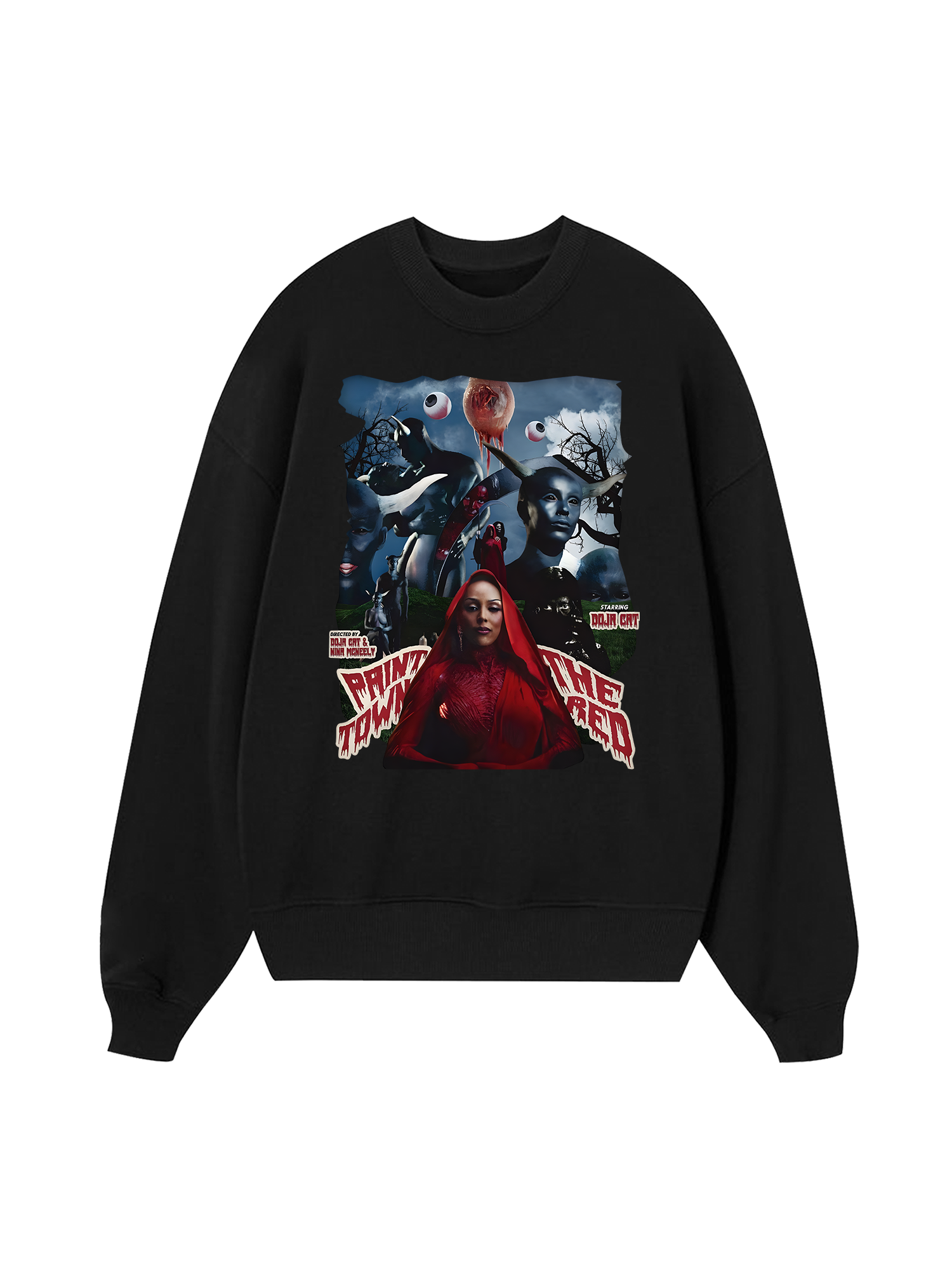 Rapper Doja Cat Red Town Sweater