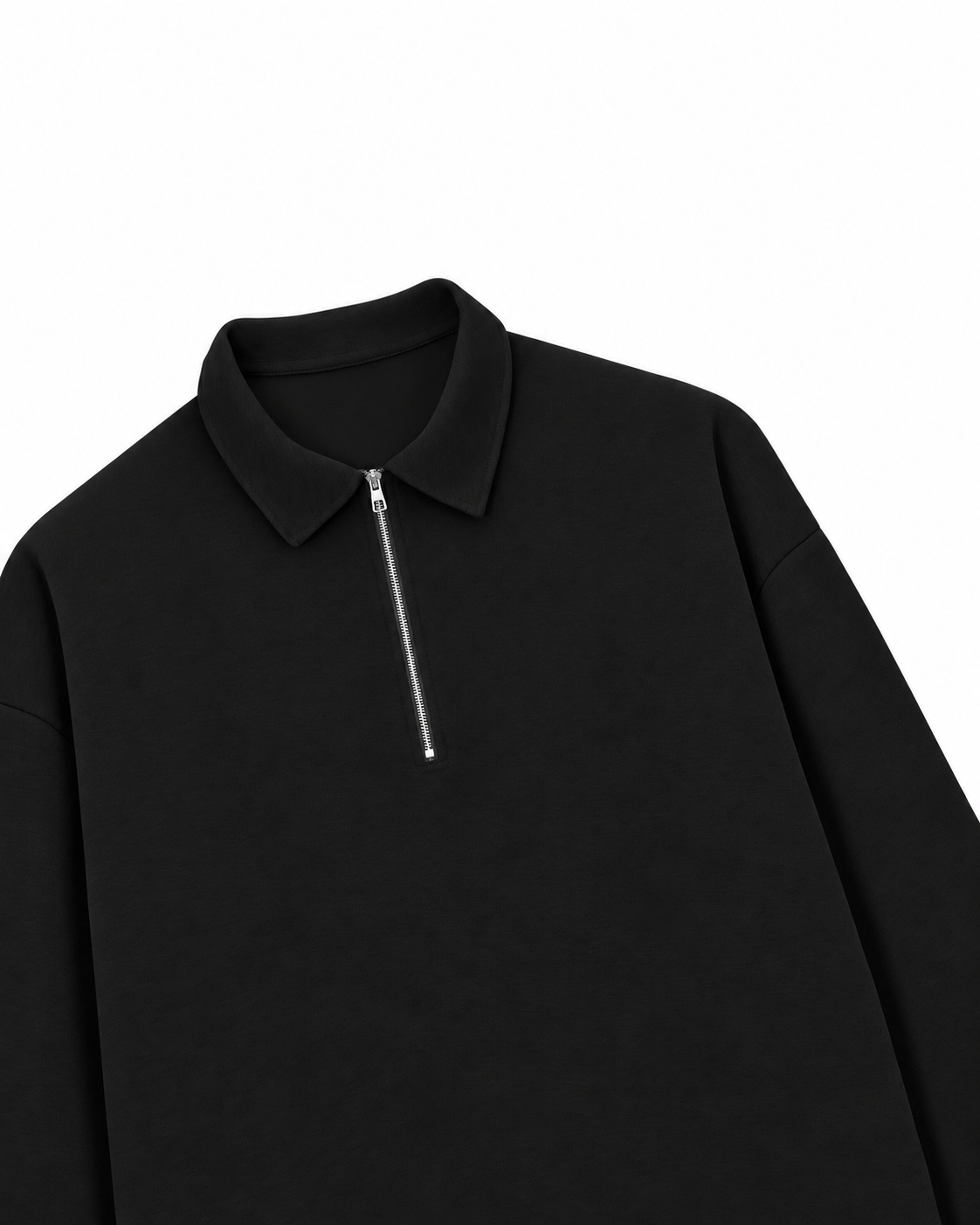 Áo Sweater Polo Nỉ Hai Da Cotton USA Basic
