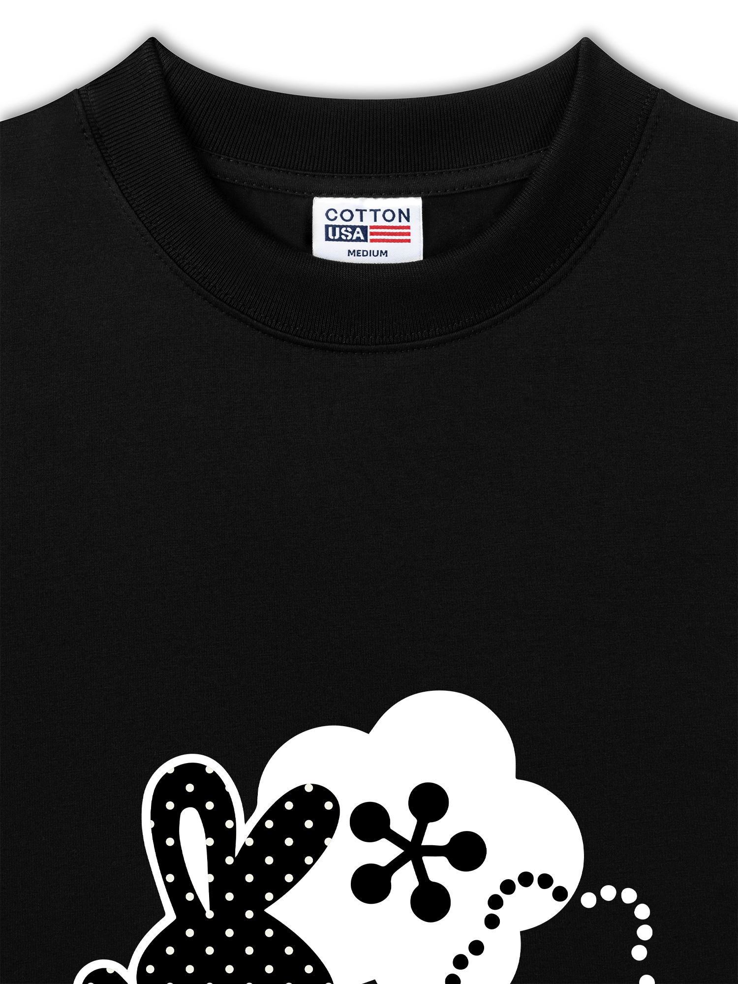 Áo Thun Relaxed Fit Dotty Mood Cute Bunny