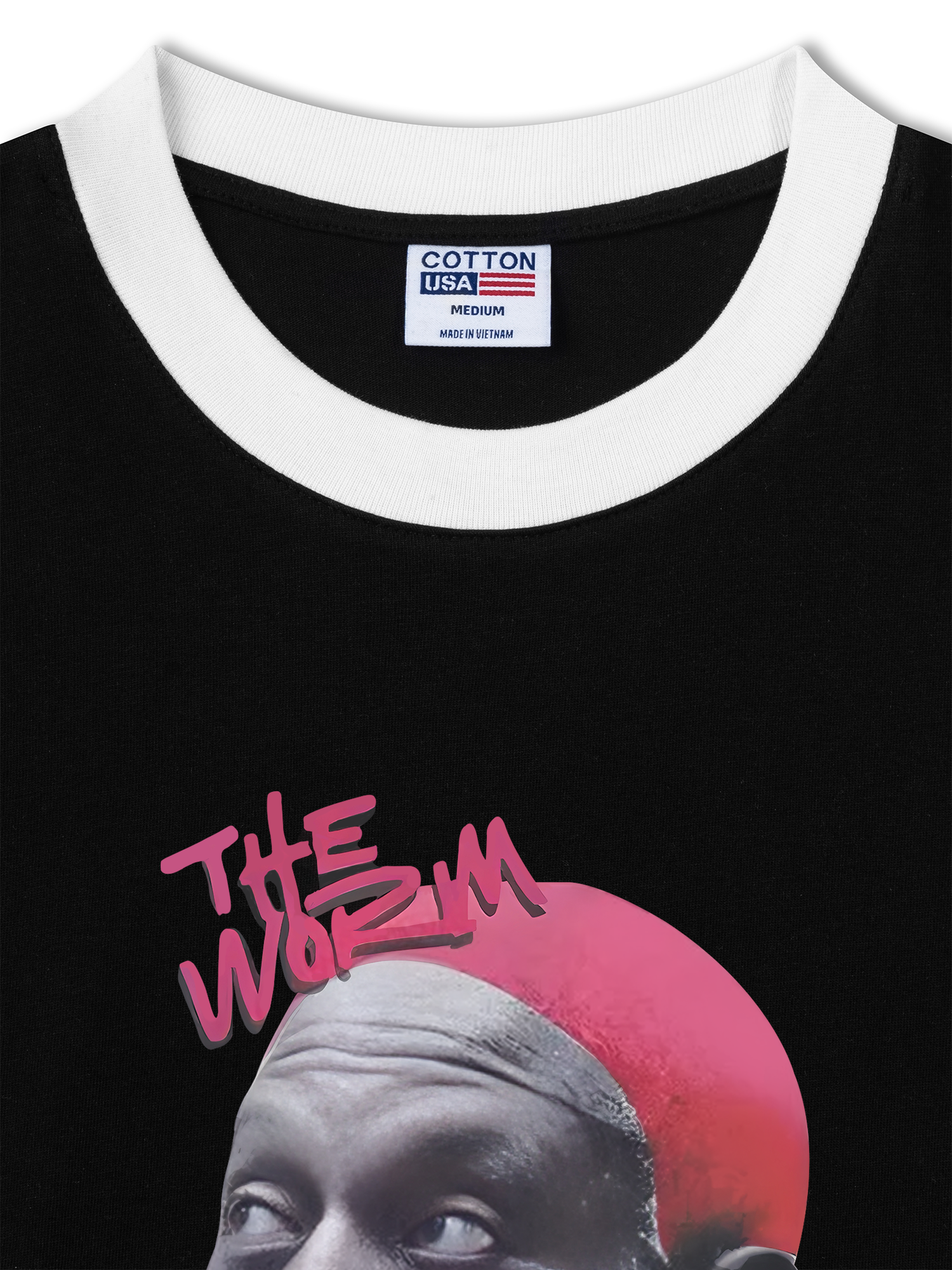 Áo Thun Ringer Relaxed Fit Hip Hop Streetwear Dennis Rodman Graphic