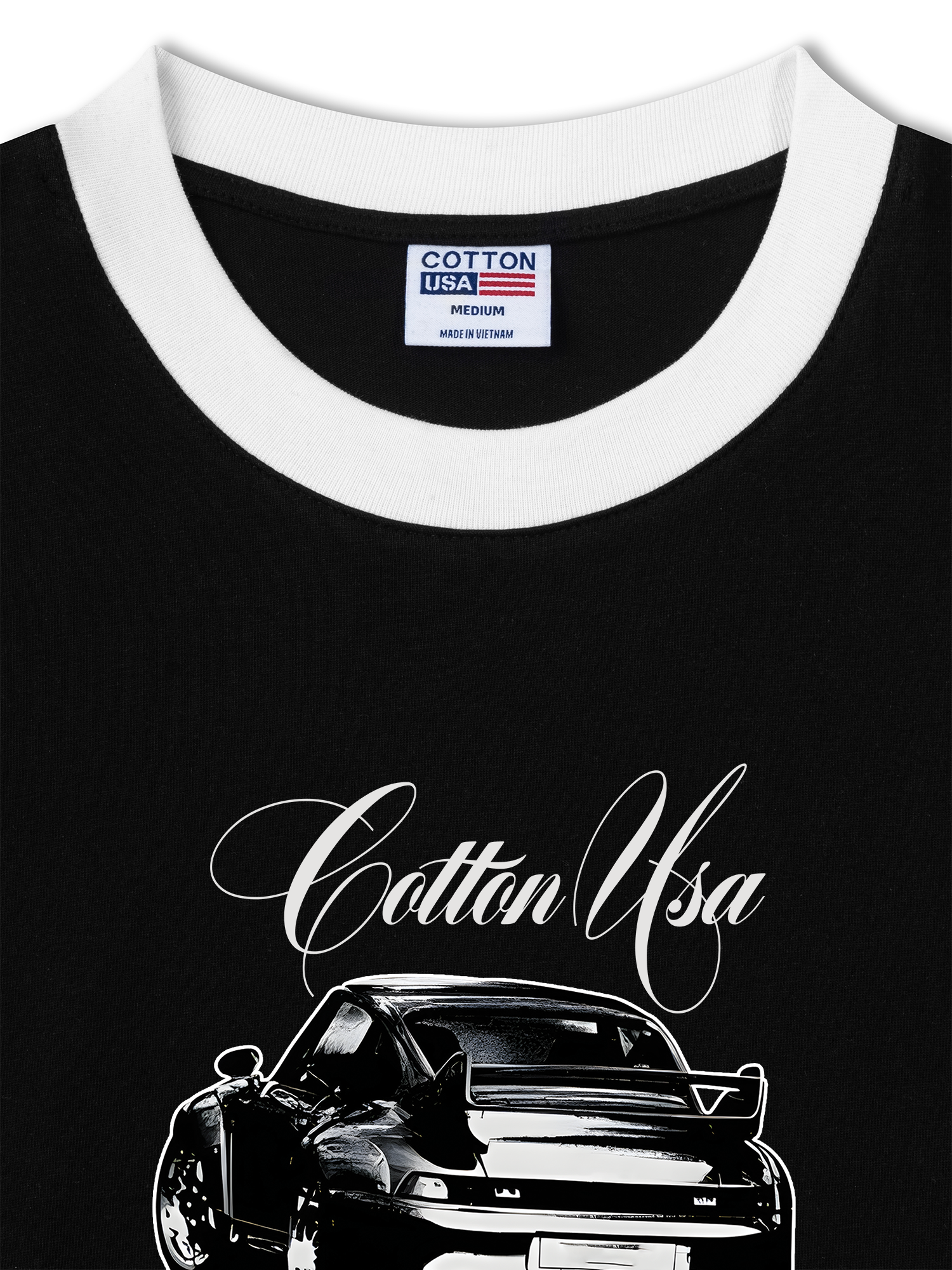 Áo Thun Ringer Relaxed Fit Classic Car  Vintage Car