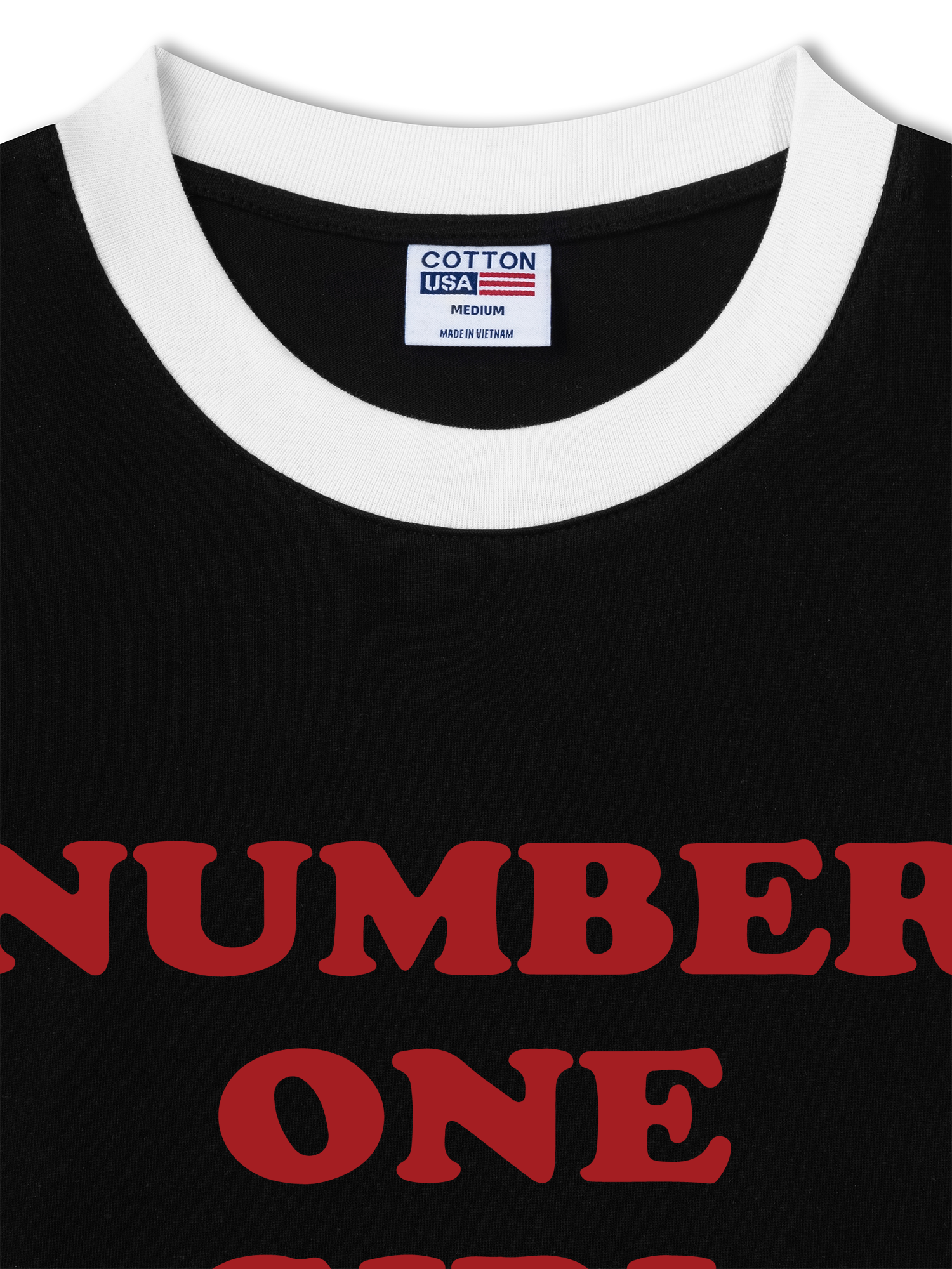 Áo Thun Ringer Relaxed Fit BlackPink Number One Girl