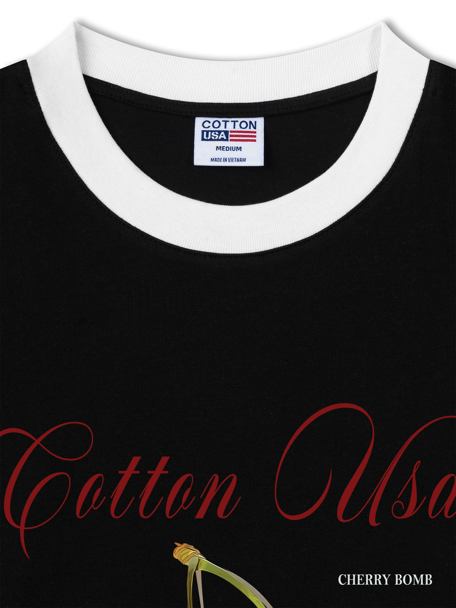 Áo Thun Ringer Relaxed Fit Cherry Classic Cherru Club Pink Plaid