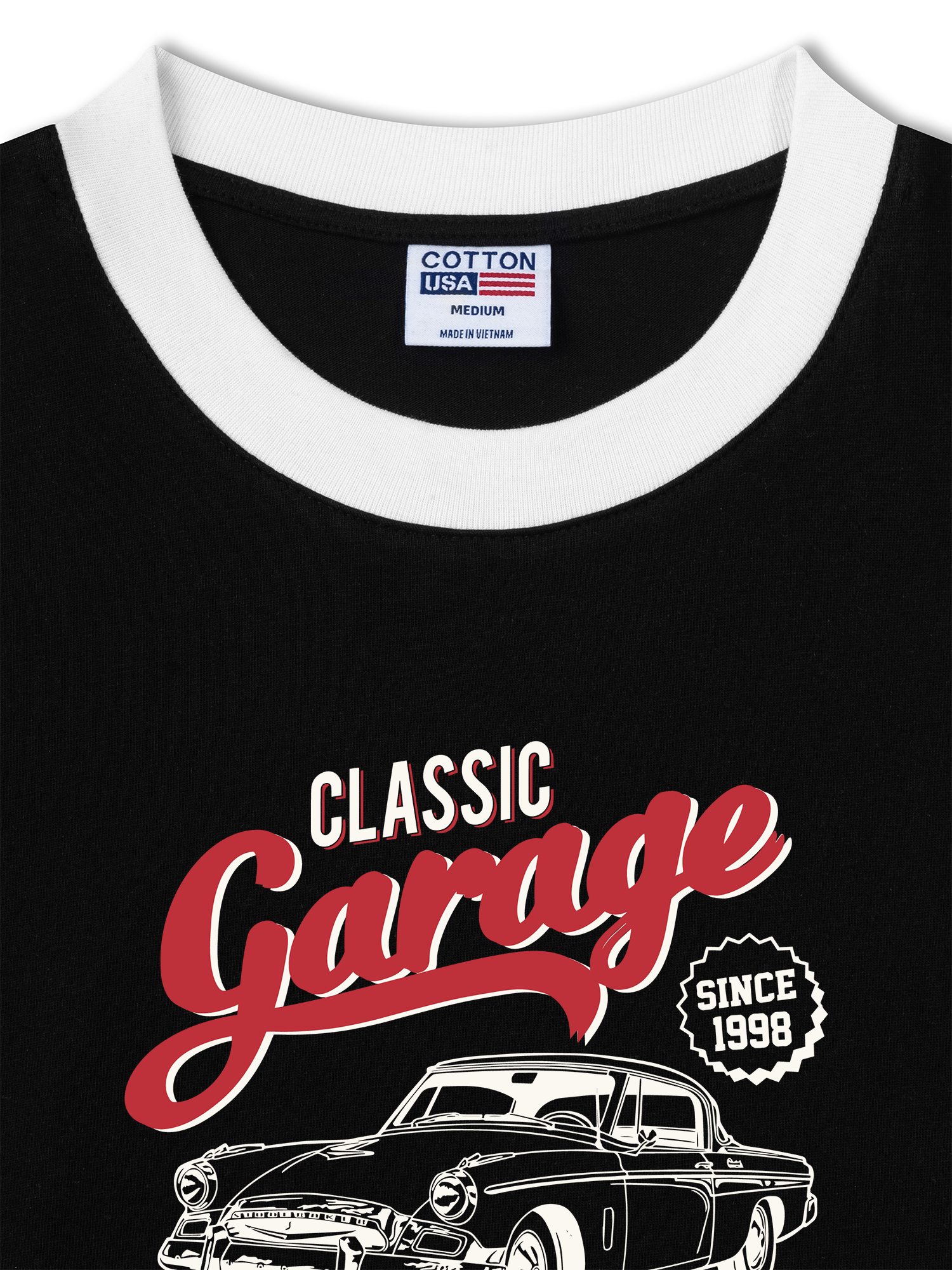 Áo Thun Ringer Relaxed Fit Classic Garage