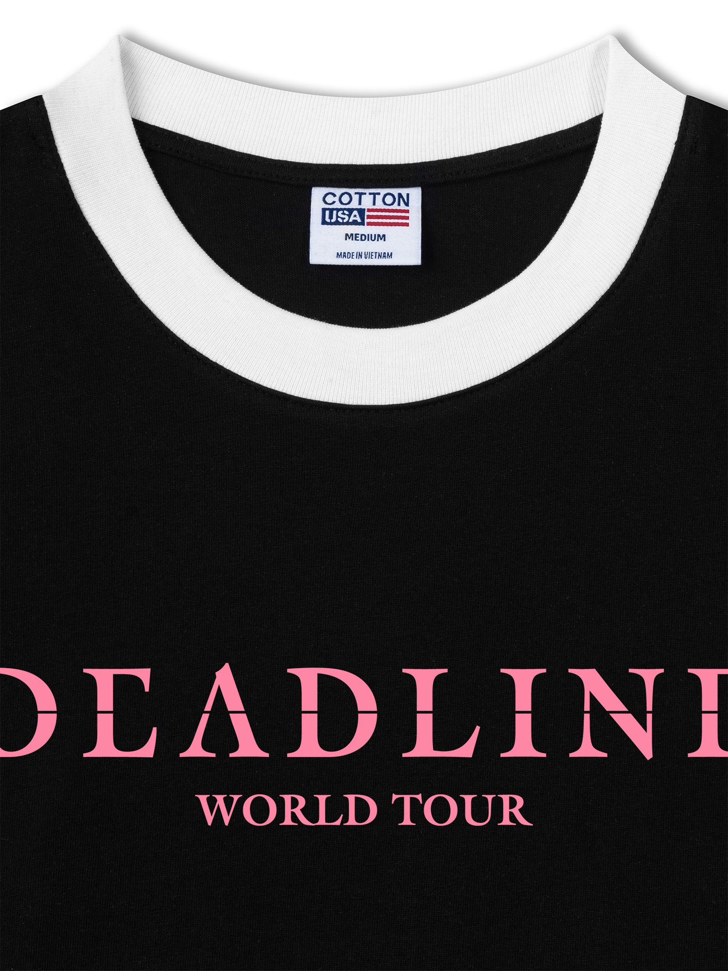 Áo Thun Ringer Relaxed Fit Idols Dead Line World Tour