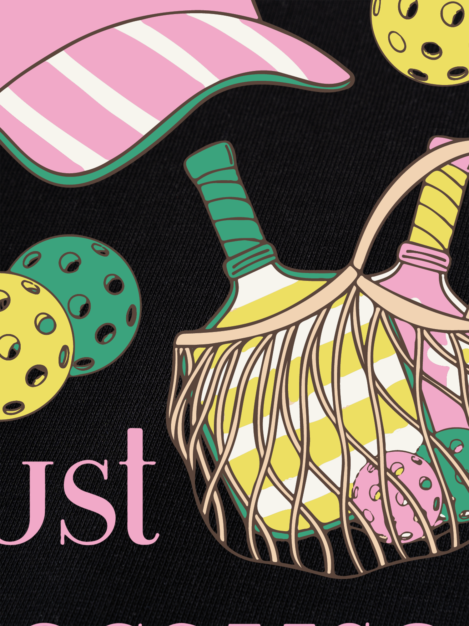 Áo Thun Ringer Relaxed Fit Pickleball Just Because