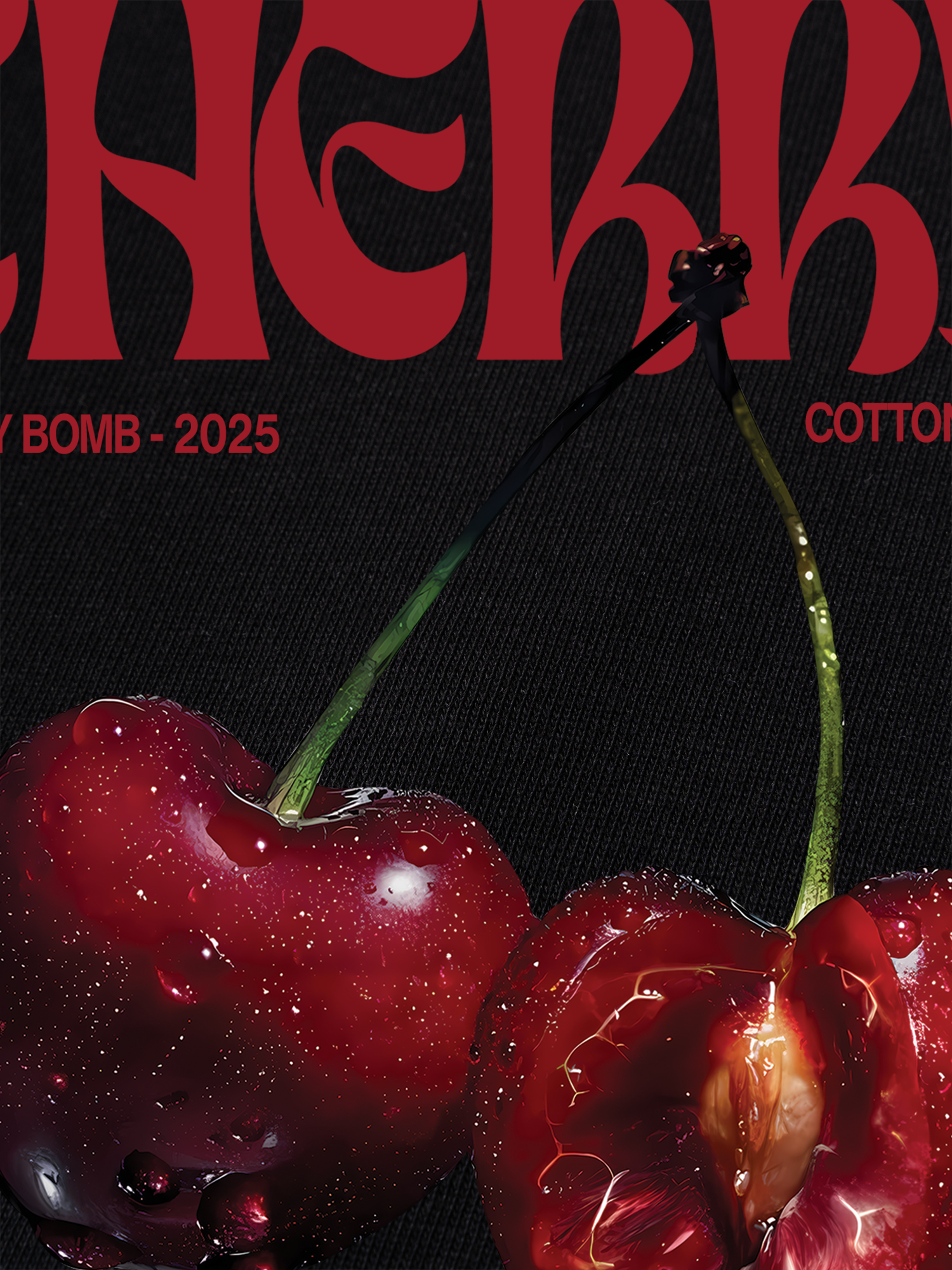 Áo Thun Ringer Relaxed Fit Cherry Freshty Fruit