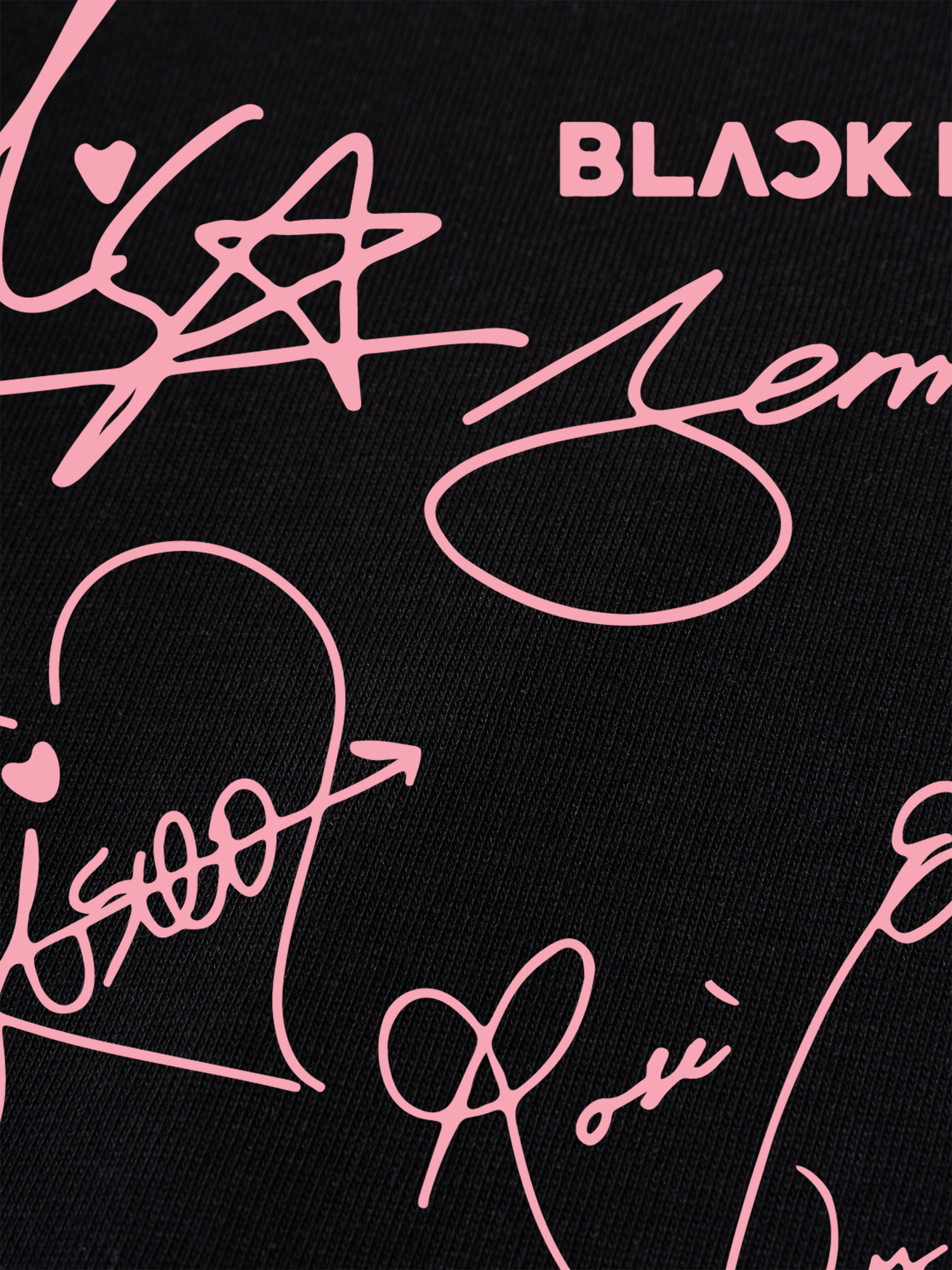 Áo Thun Ringer Relaxed Fit BlackPink Sign