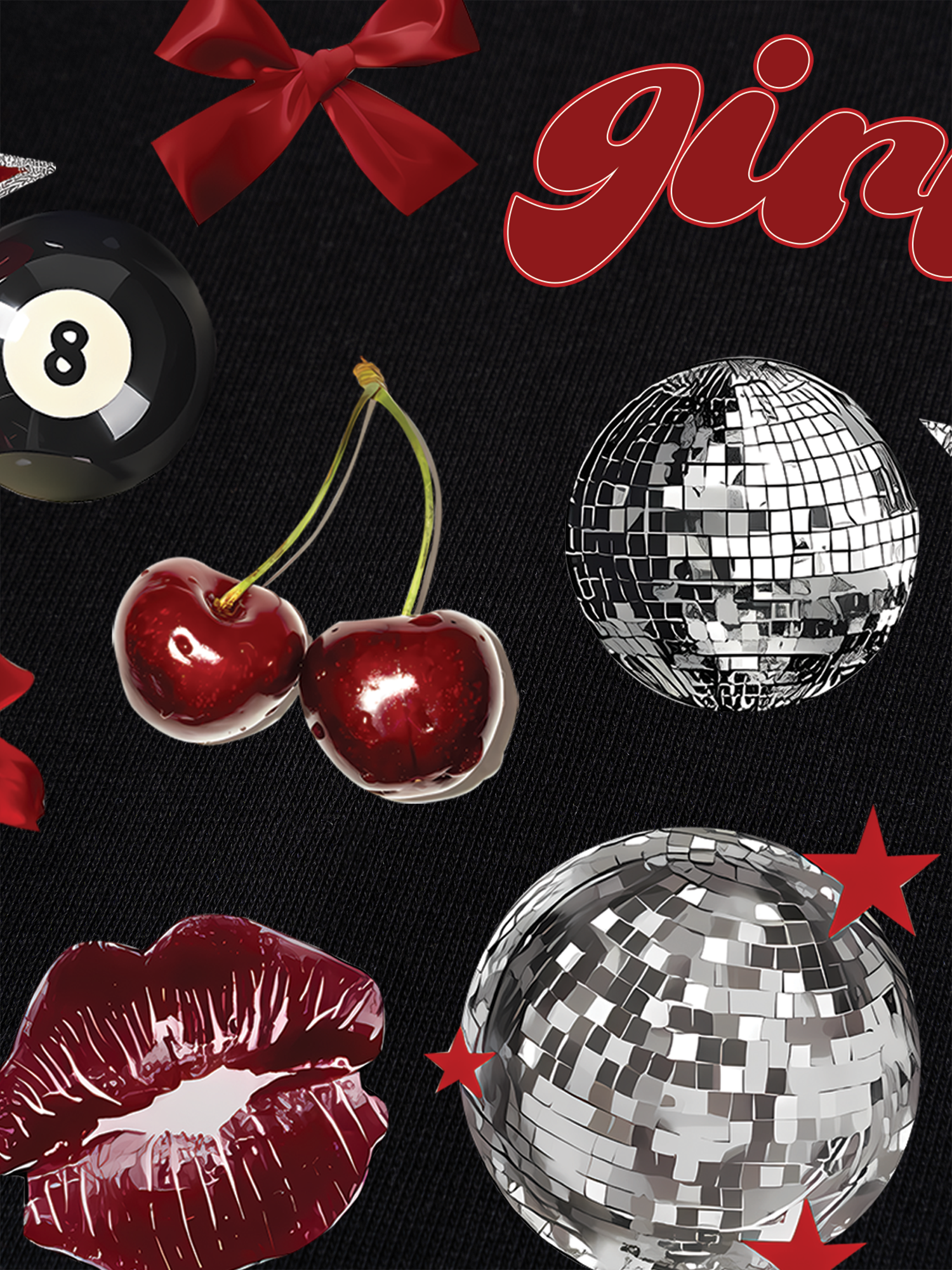 Áo Thun Ringer Relaxed Fit Cherry Girls