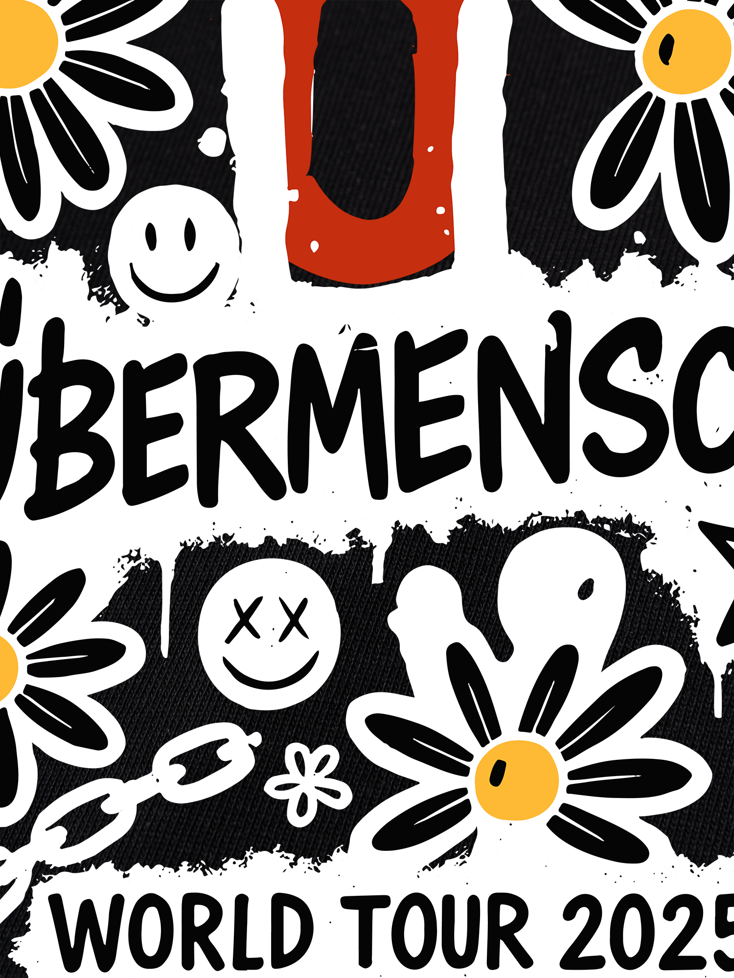 Áo Thun Ringer Relaxed Fit GD World Tour 2025