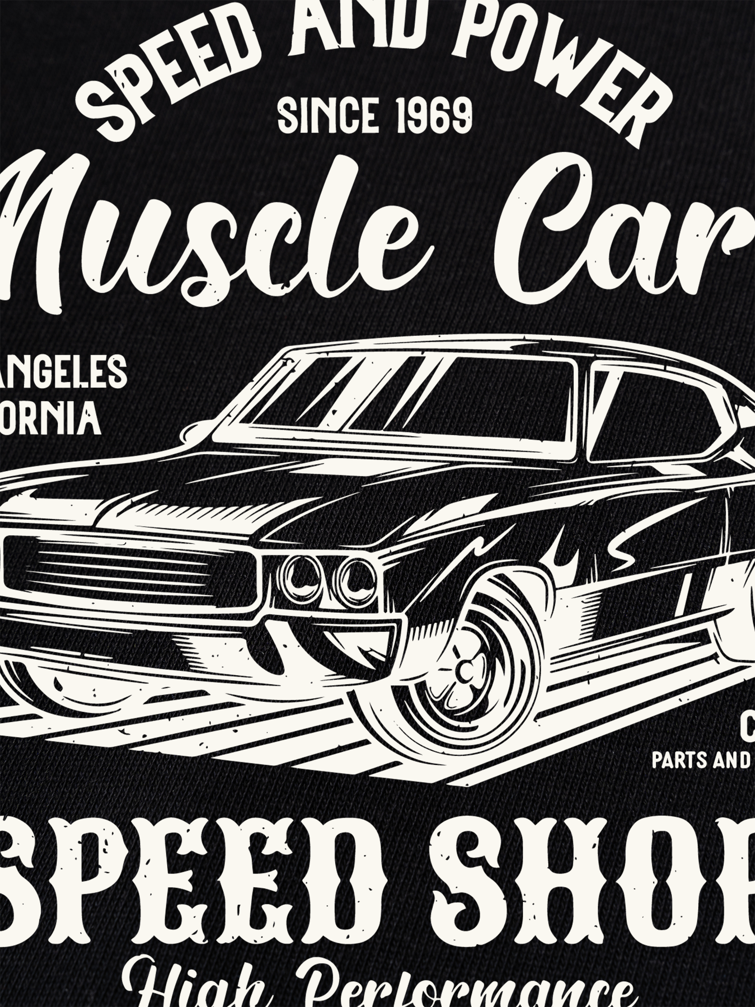 Áo Thun Ringer Relaxed Fit Speed And Power Muscle Cars