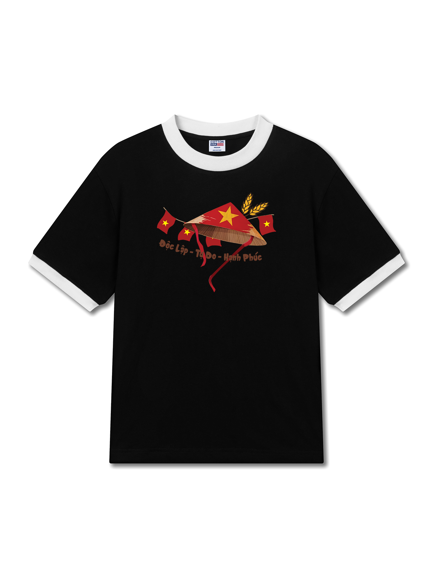 Áo Thun Ringer Relaxed Fit Tuyên Ngôn Độc Lập