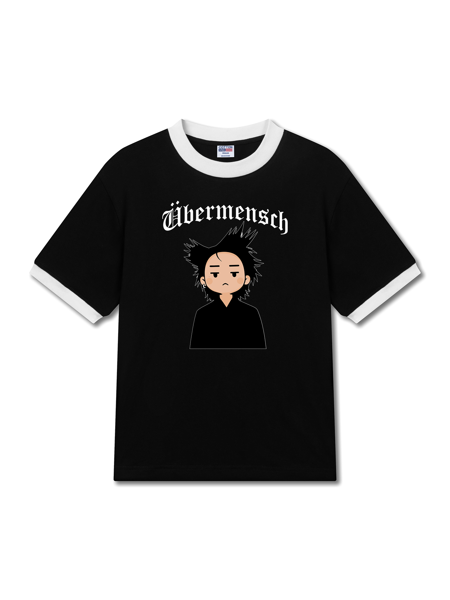 Áo Thun Ringer Relaxed Fit Cartoon GD Ubermensch