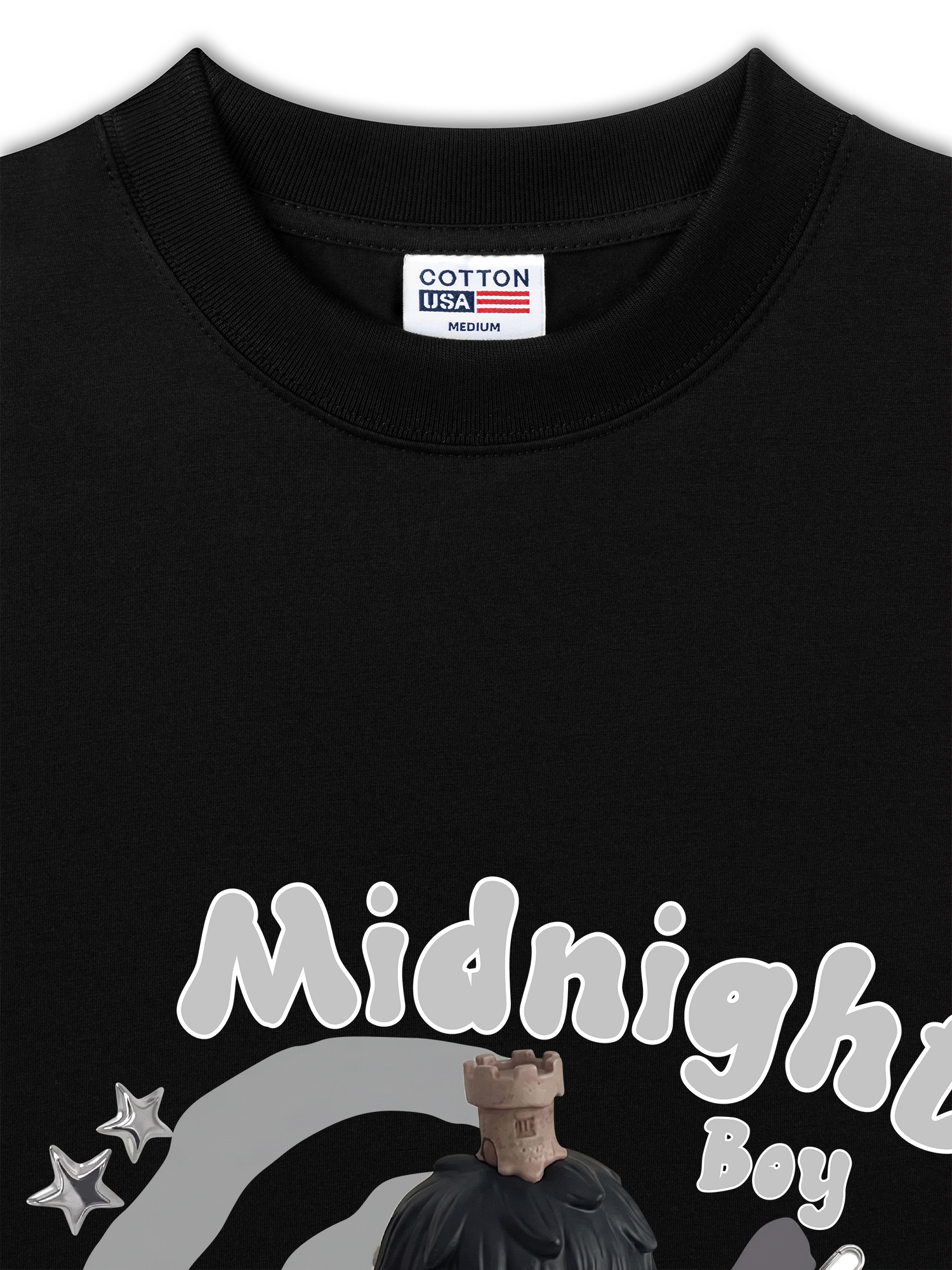 Áo Thun Relaxed Fit Cute Gang Mightnight Boy
