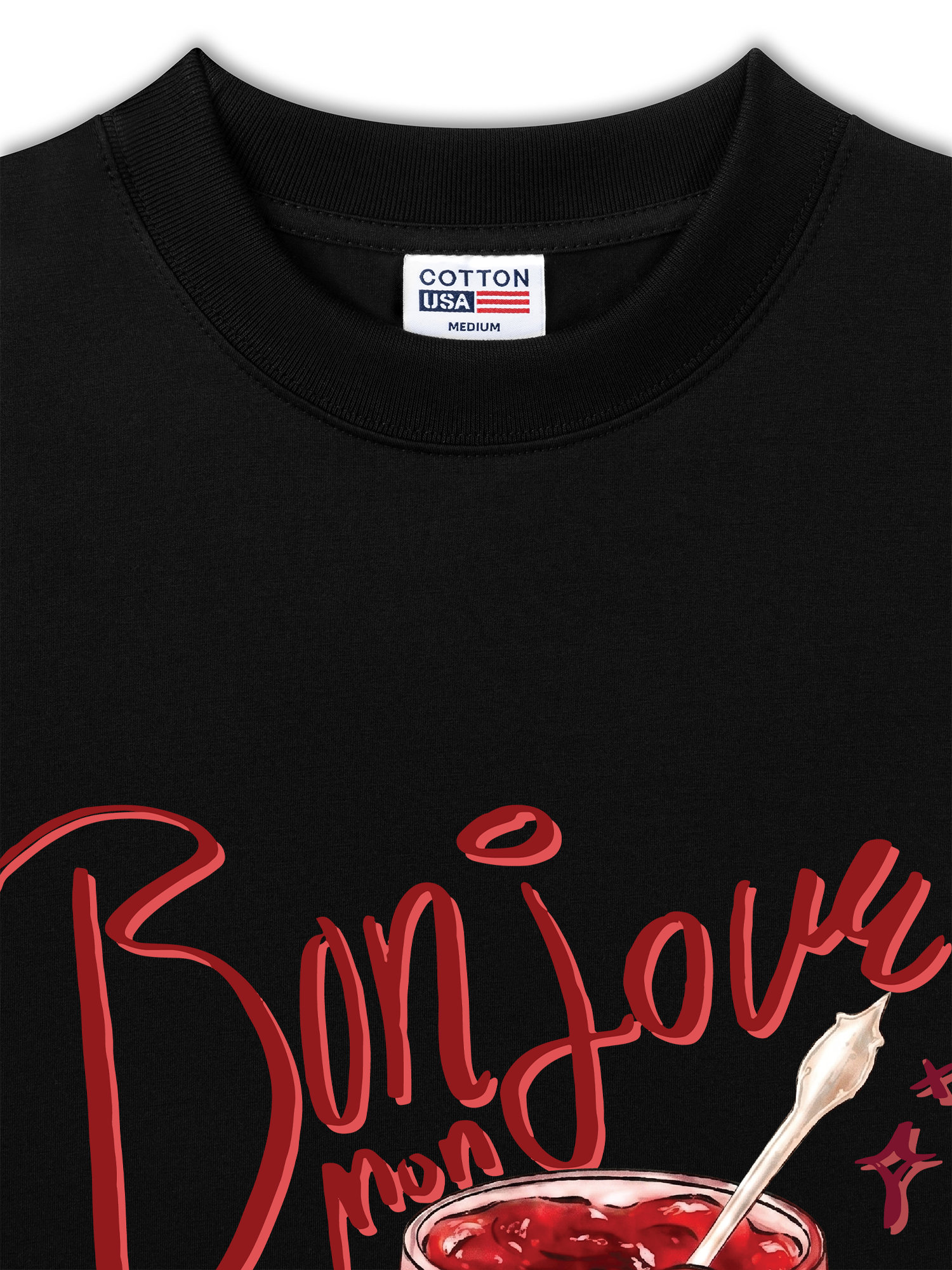 Áo Thun Relaxed Fit Yummy Mood Bonjour Amour