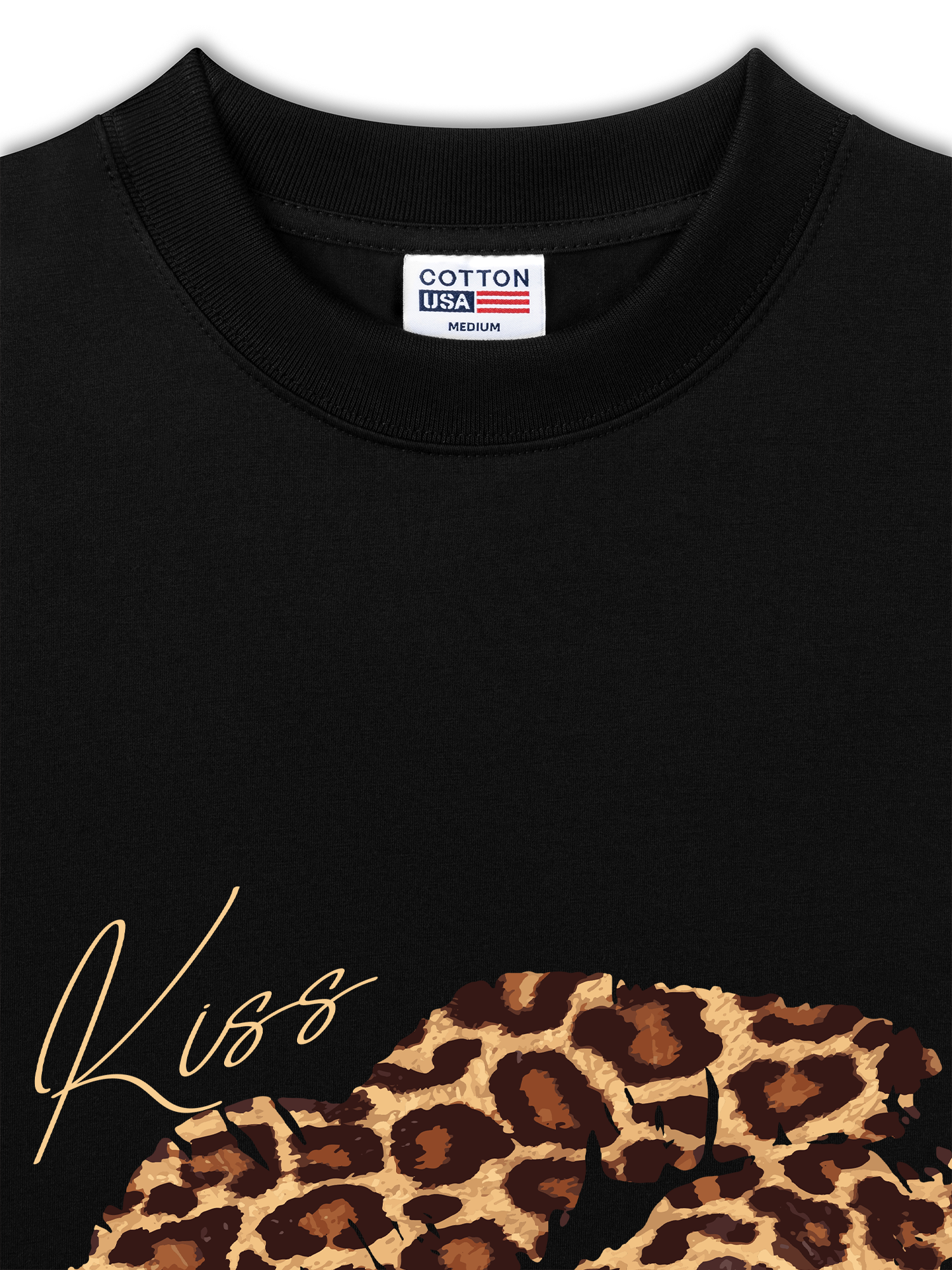 Áo Thun Relaxed Fit Urban Leopard Kiss Lip