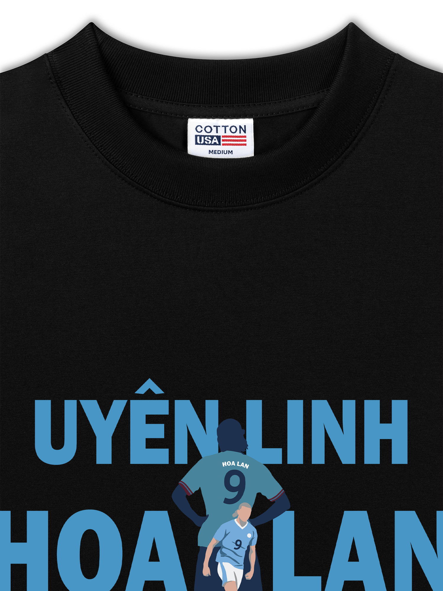Áo Thun Relaxed Fit Soccer Uyên Linh Hoa Lan