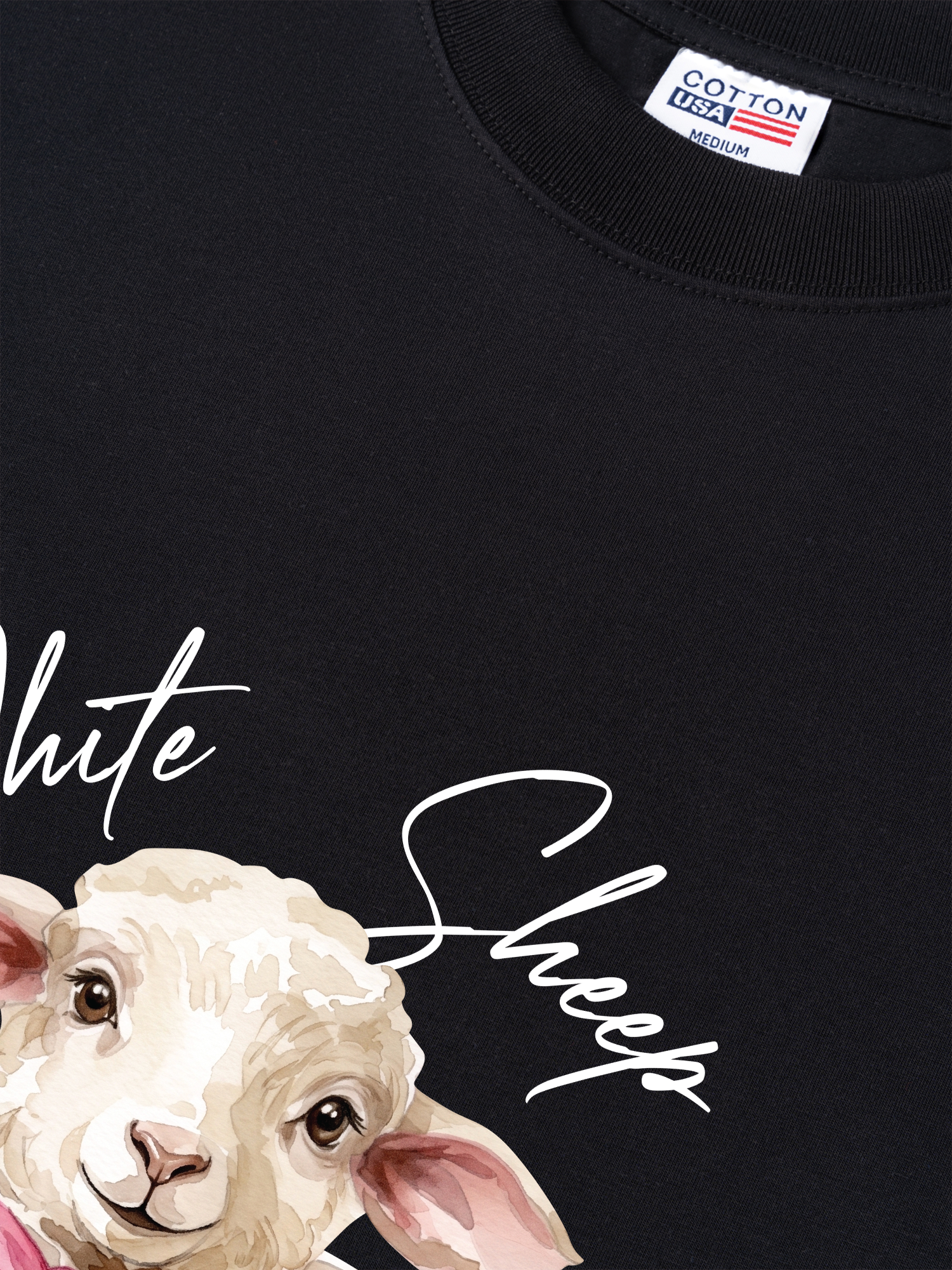 Áo Thun Relaxed Fit Farm White Sheep
