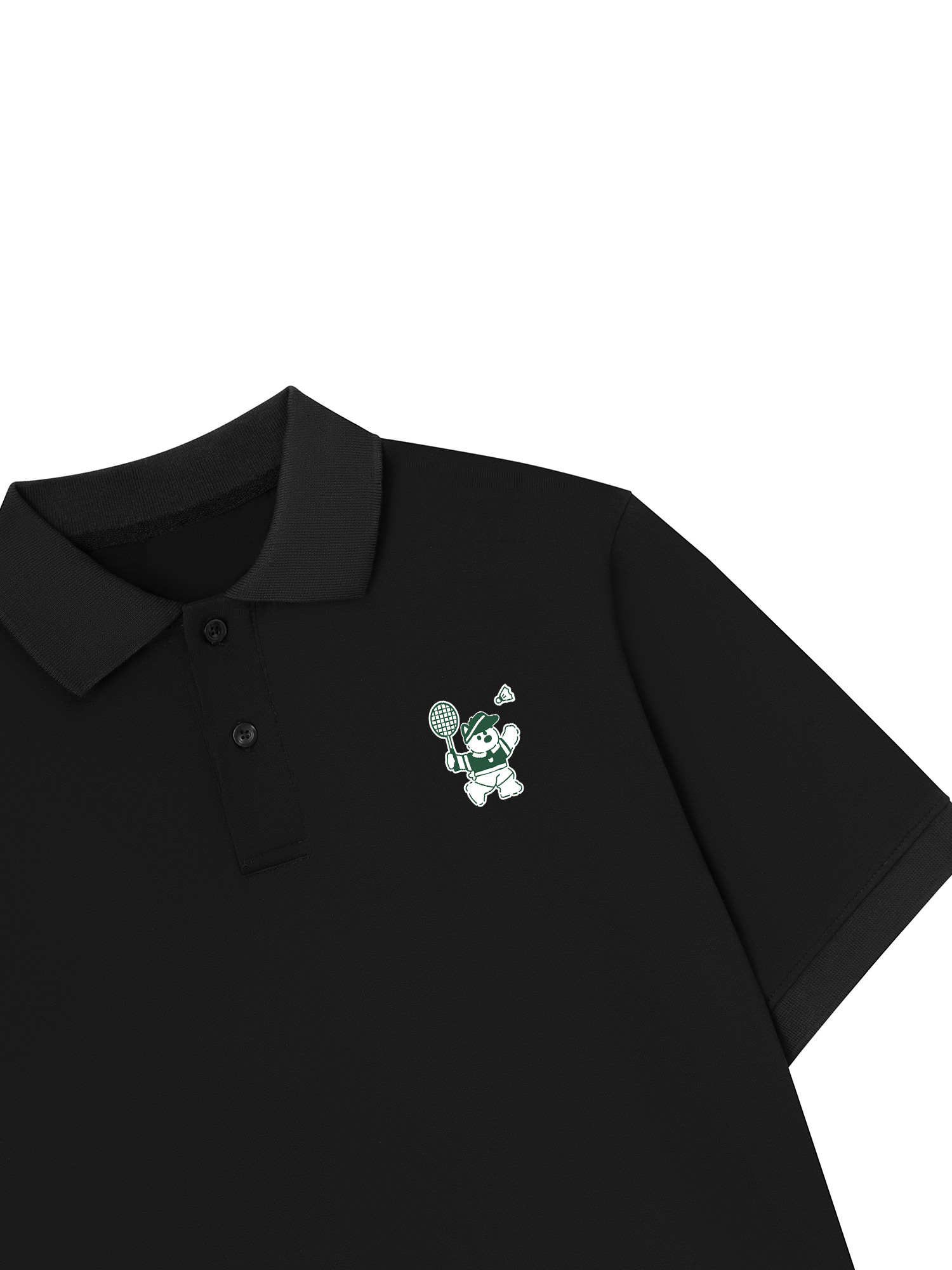 Áo Polo Relaxed Fit Badminton Green Club