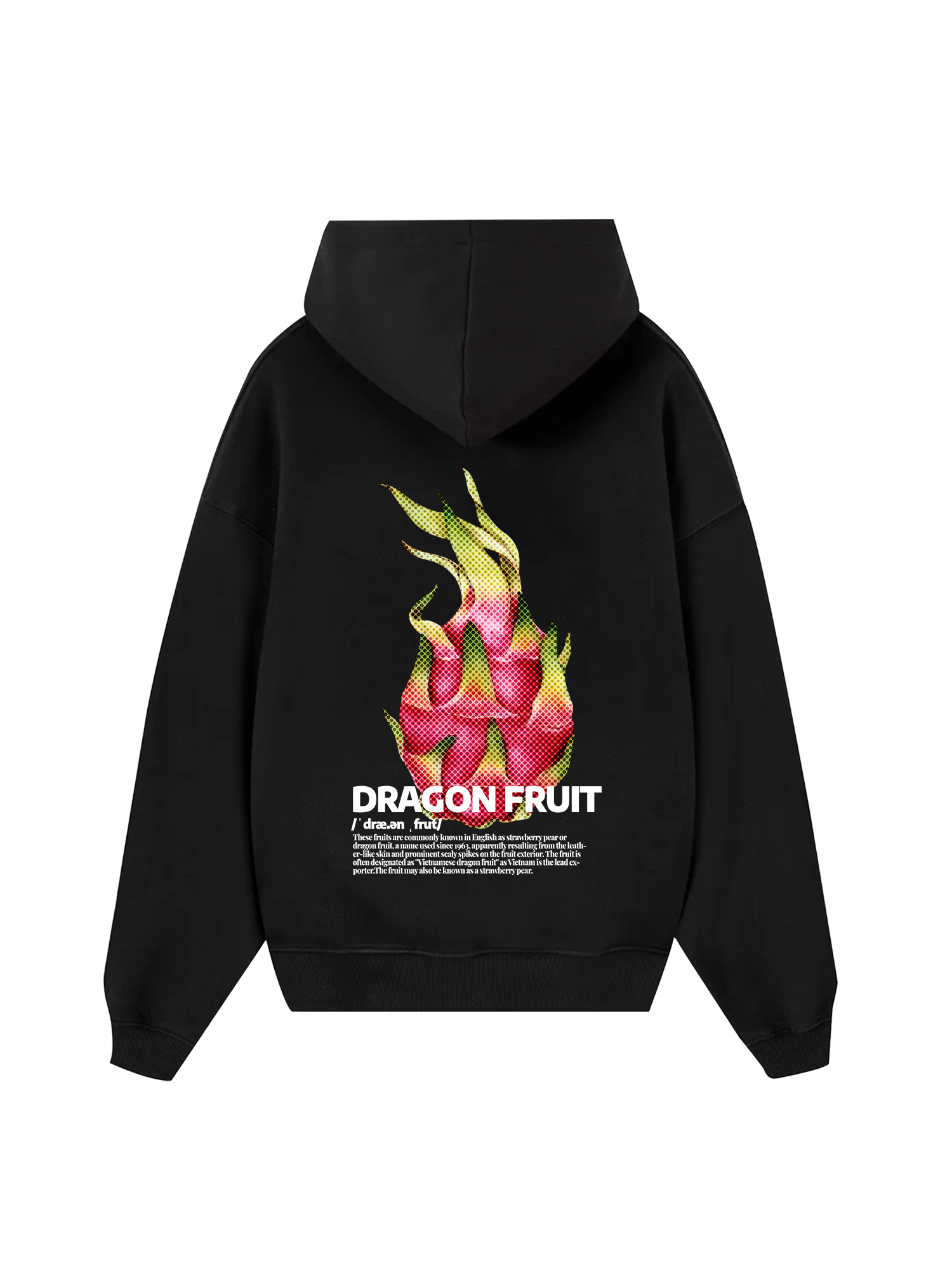 Tropical Dragon Fruit Retro Hoodie